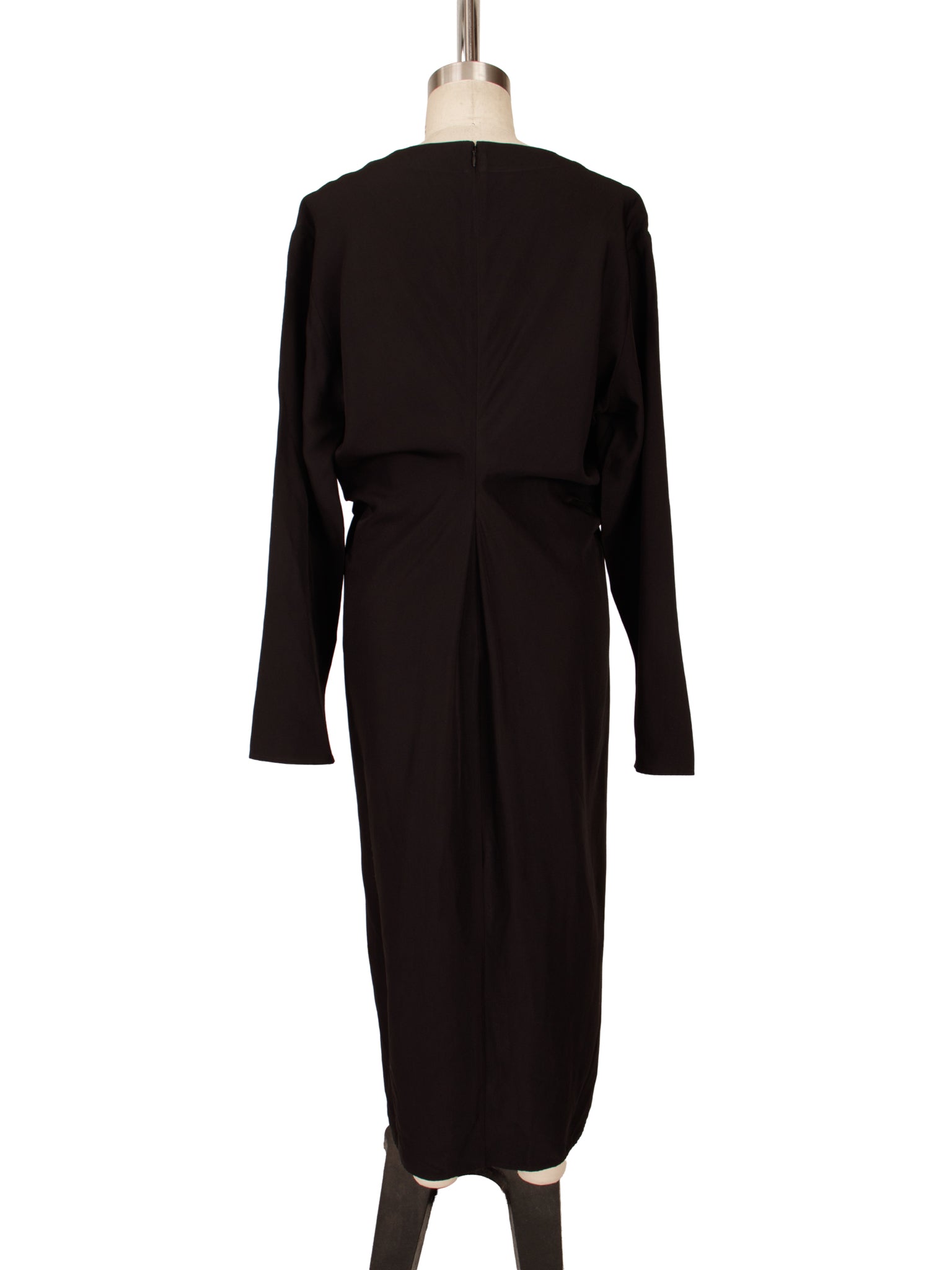 CO Wool Blend Crepe Cutout Dress