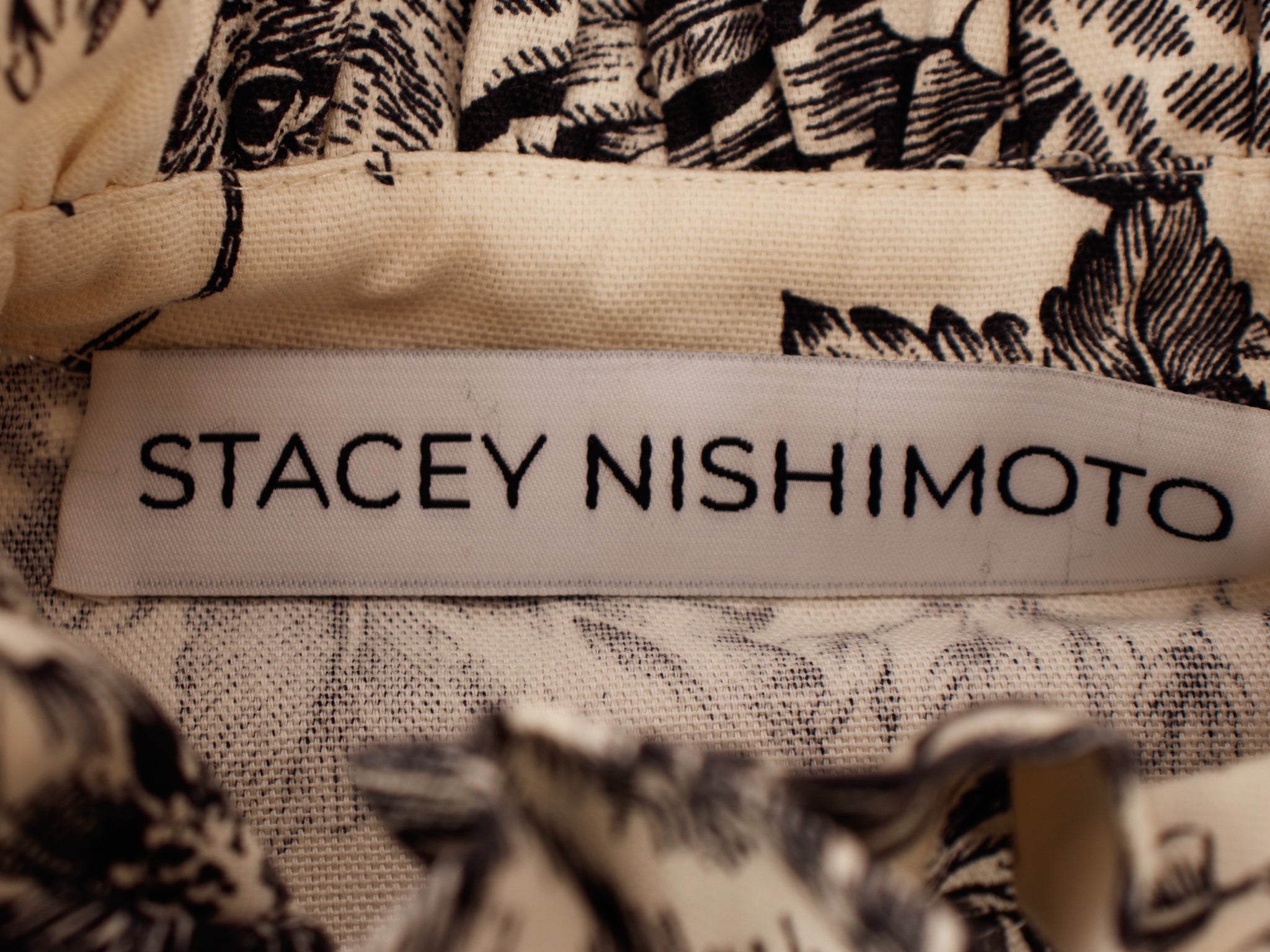 Stacey Nishimoto Toile Du Jouy Linen Dress