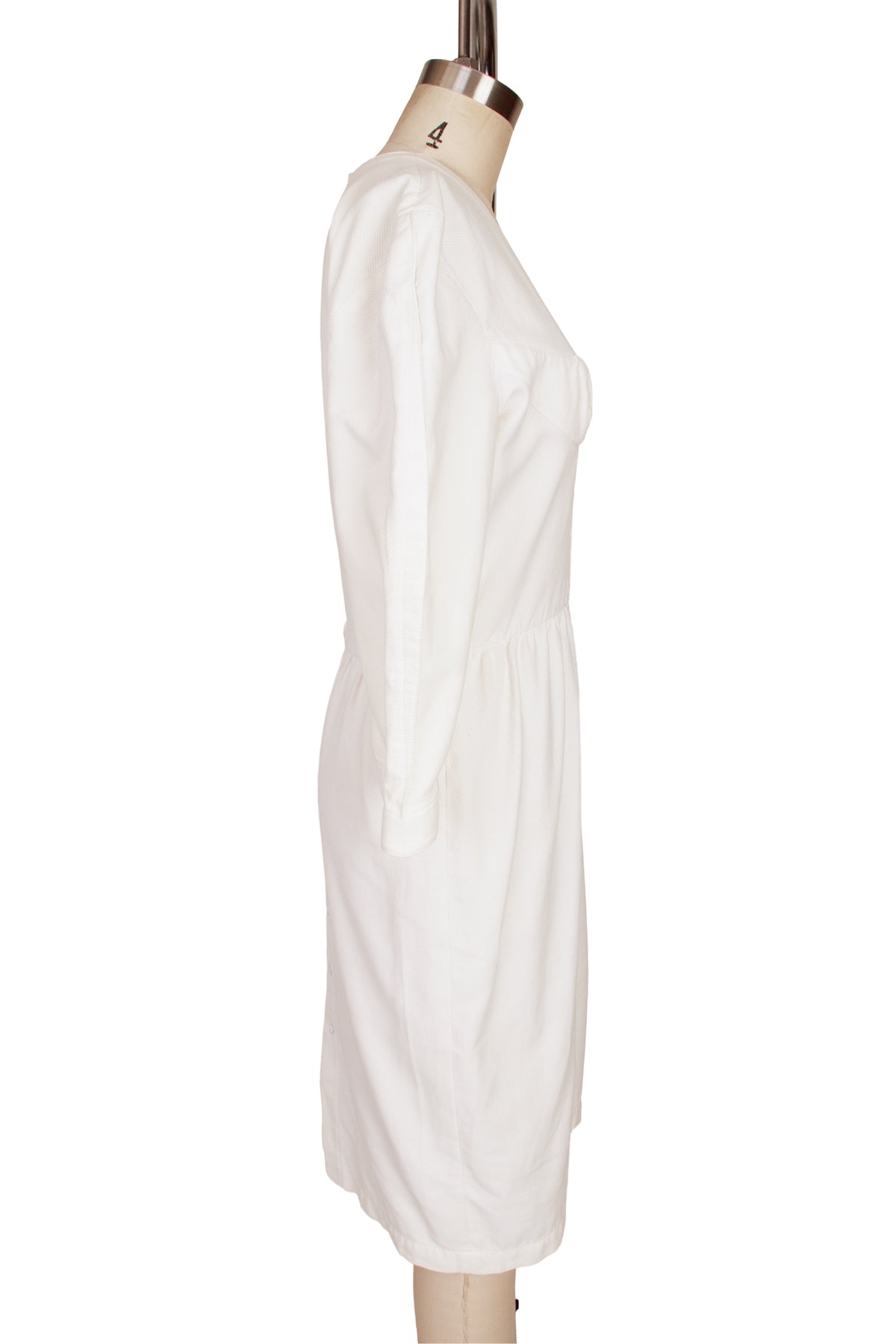 1980s Thierry Mugler Waffle Weave Bustier Dress