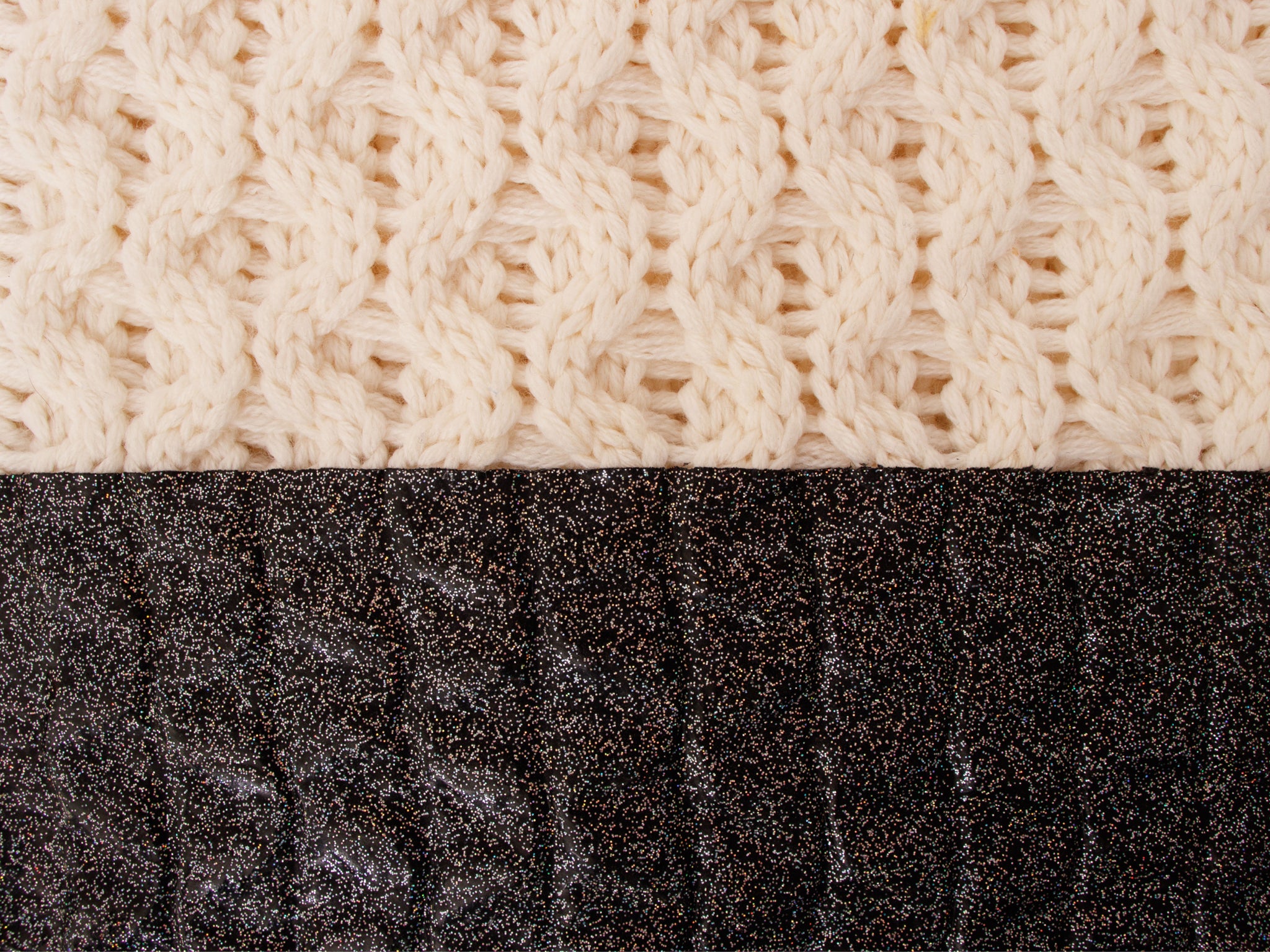 FW 2015 MCQ Alexander McQueen Cable Knit Metallic Sweater