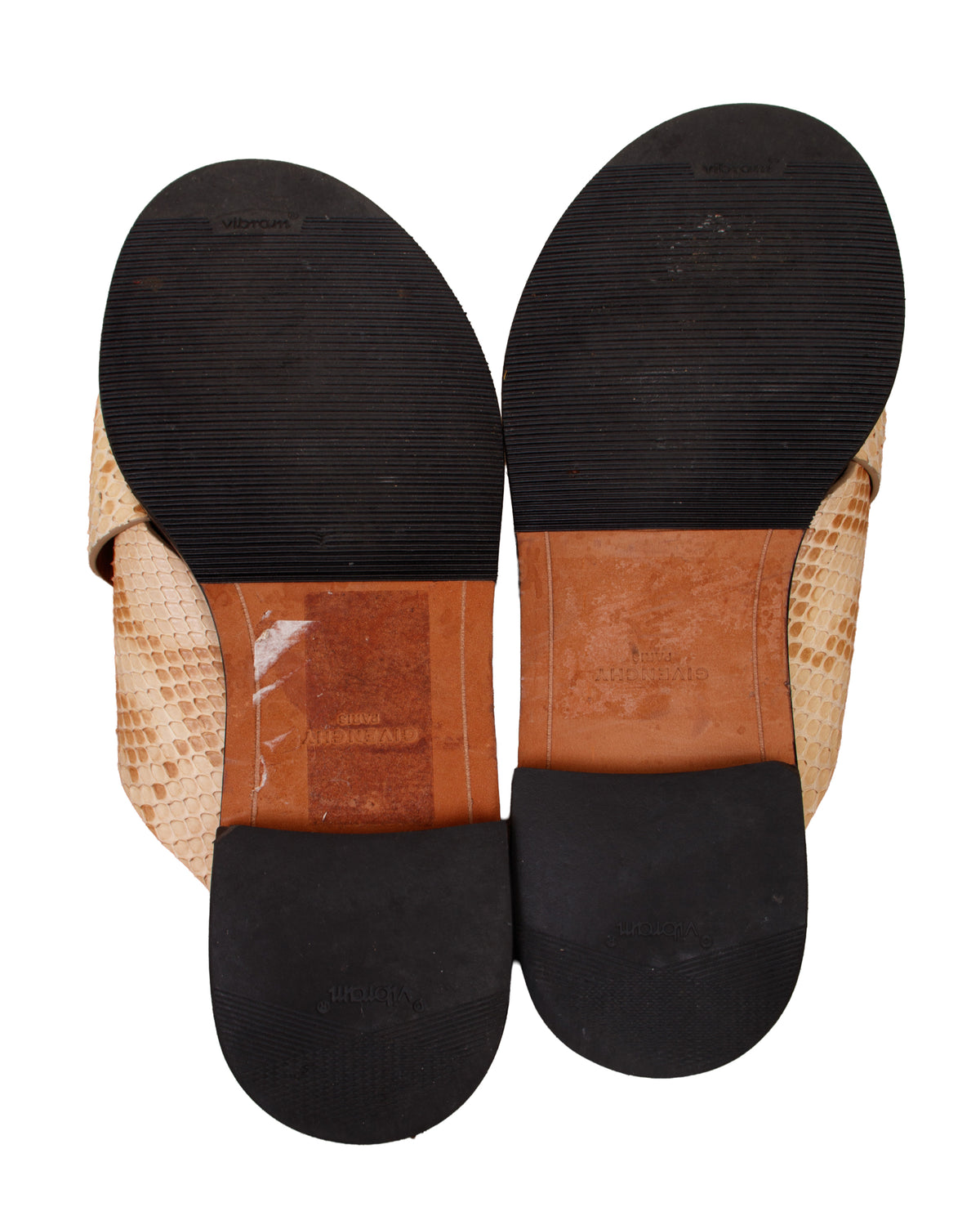 Givenchy Snakeskin & Chain Trim Sandals