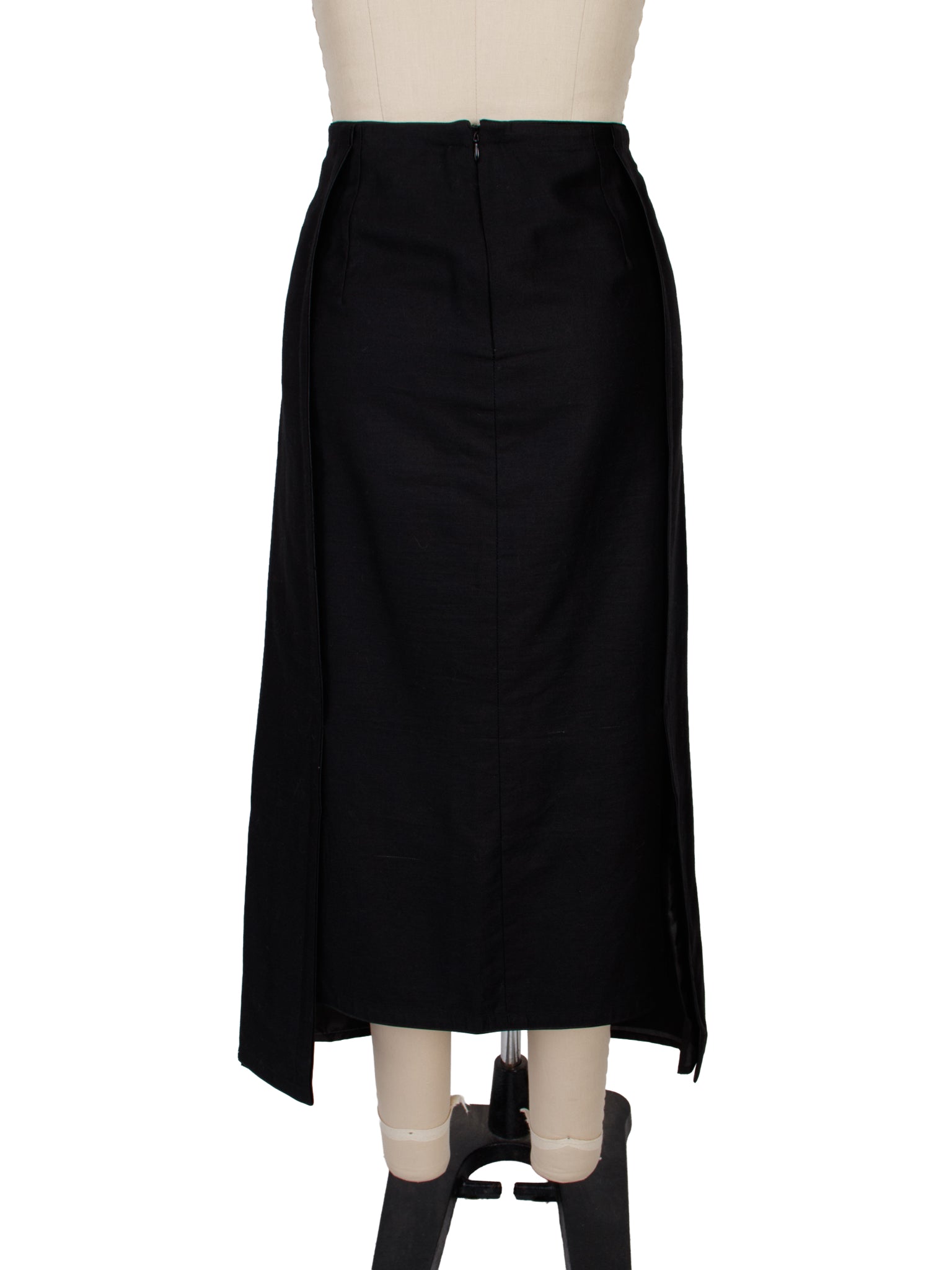 1980s Silk Asymmetrical Graphic Skirt Set
