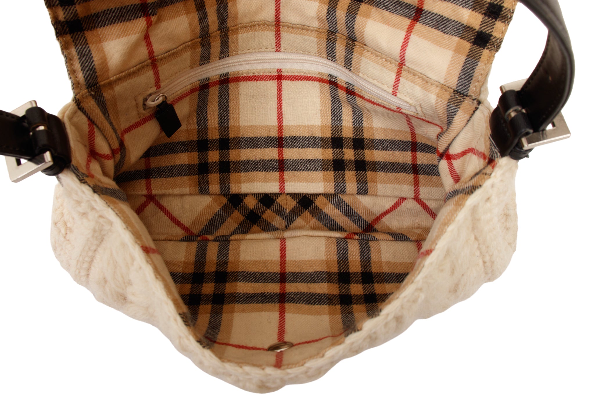 Burberry Blue Label Cable Knit Baguette