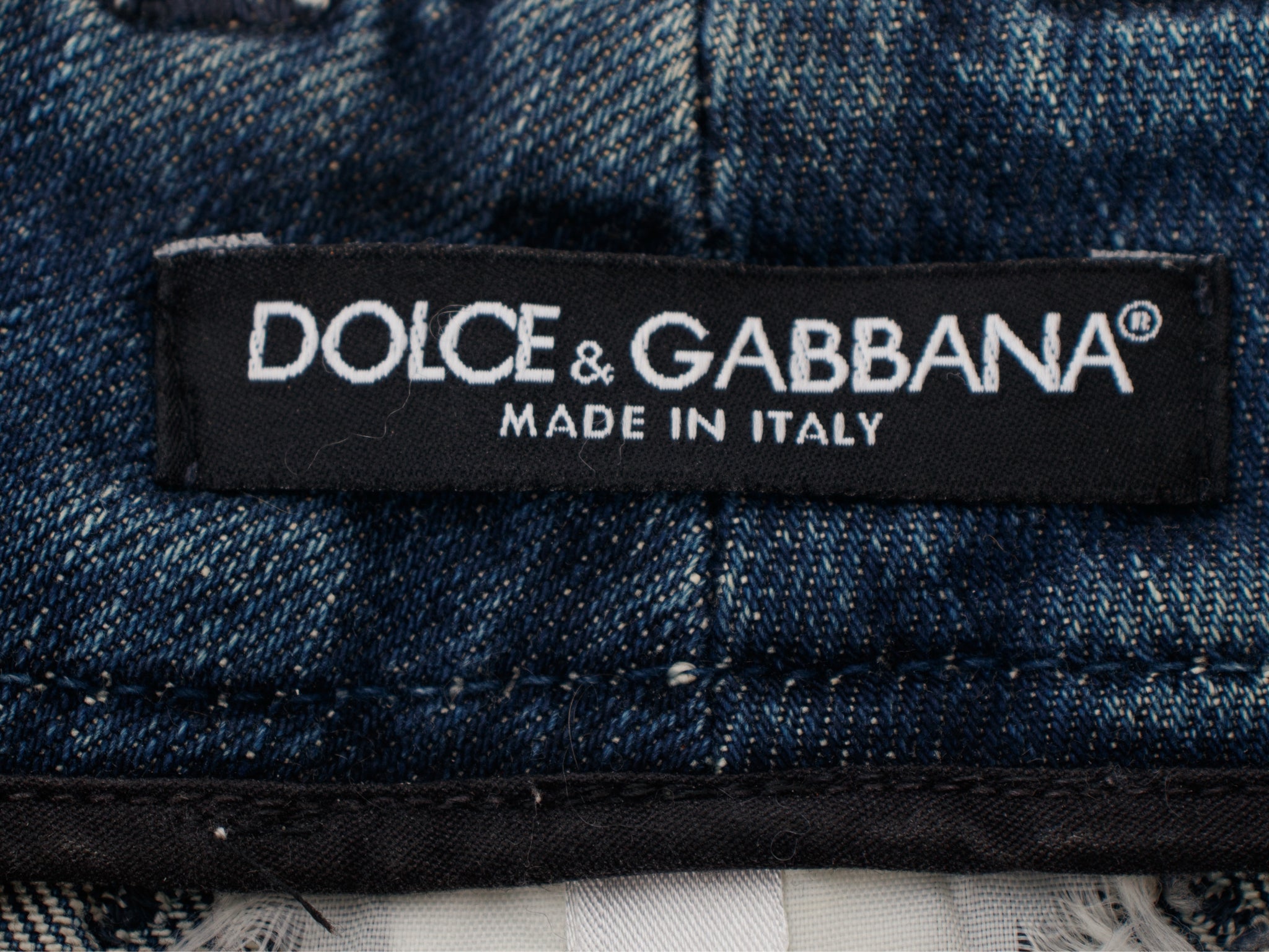 Dolce & Gabbana Denim Distressed Skirt