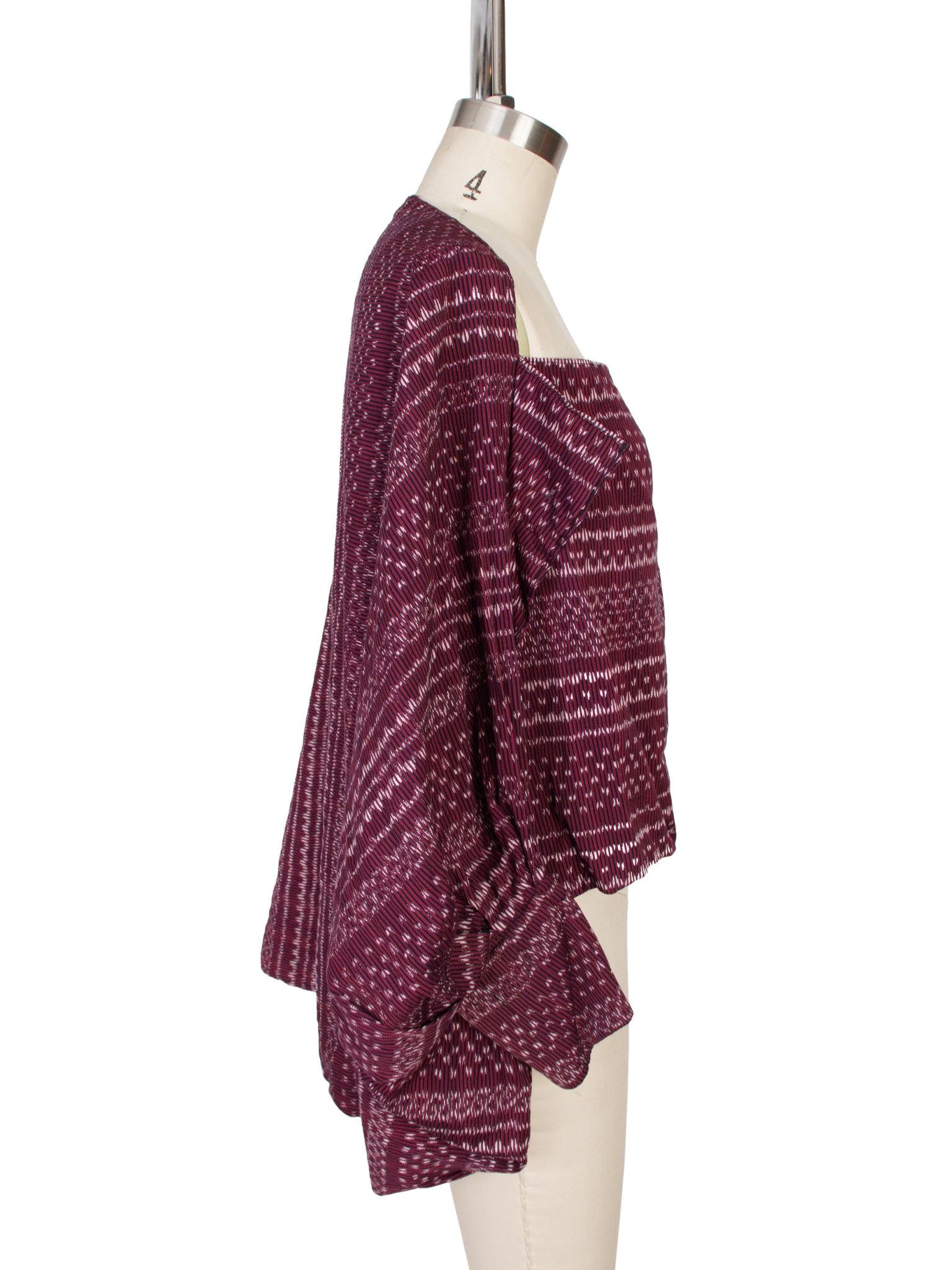 Carla Fernadez Woven Dolman Poncho Top