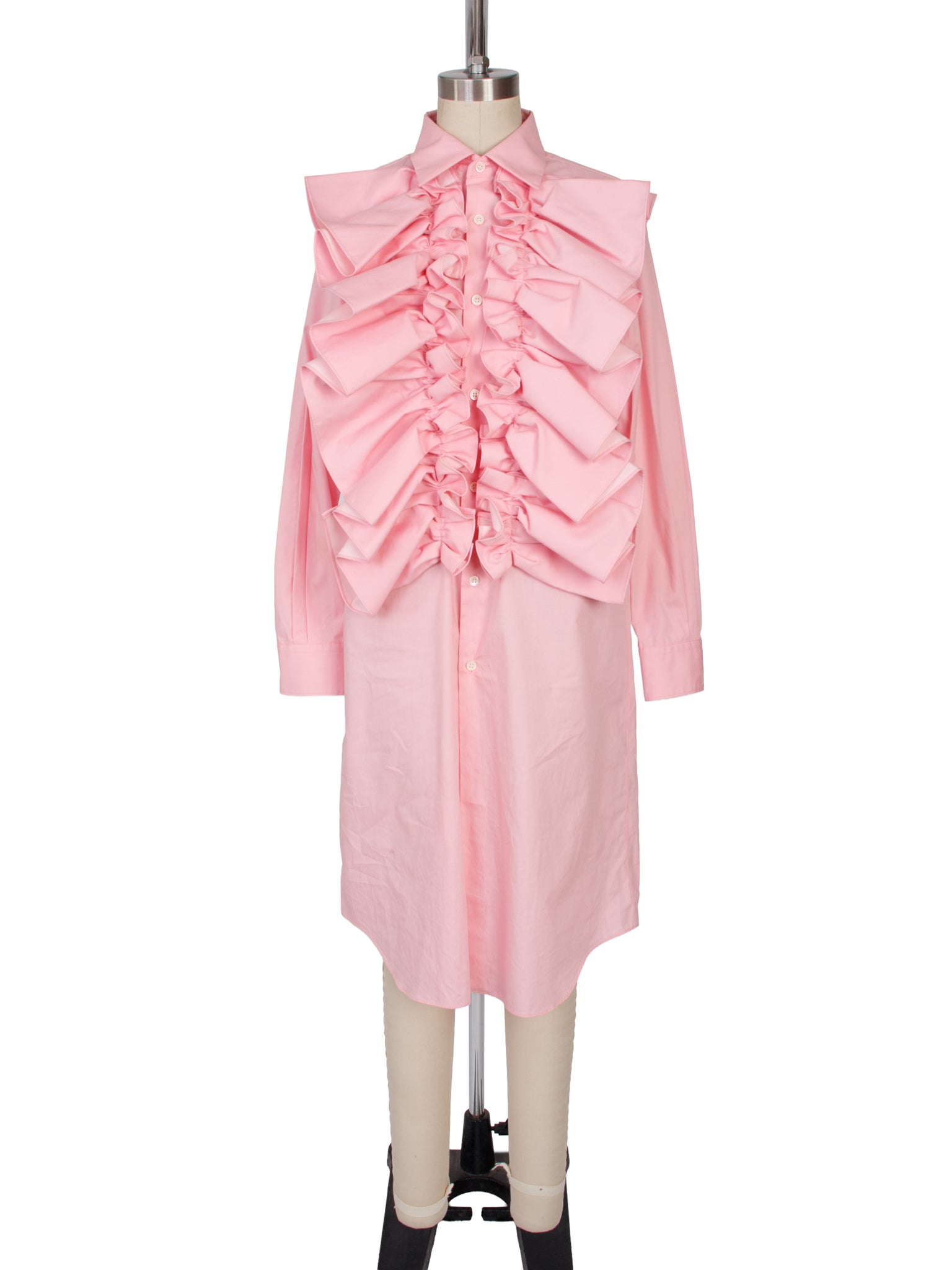 2019 Comme des Garcons Ruffle Shirt Dress