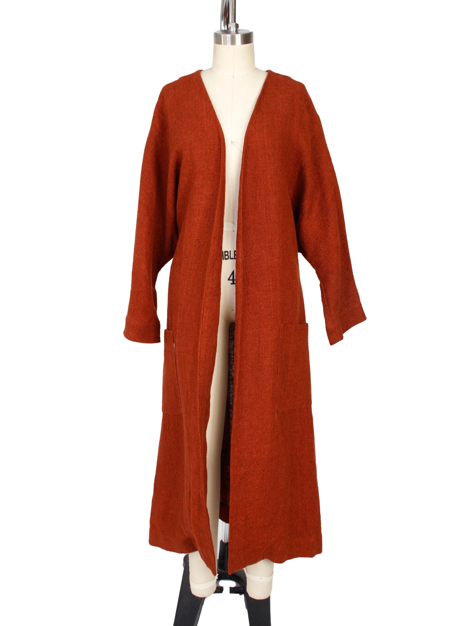 SS 2017 Samuji Linen Belted Coat