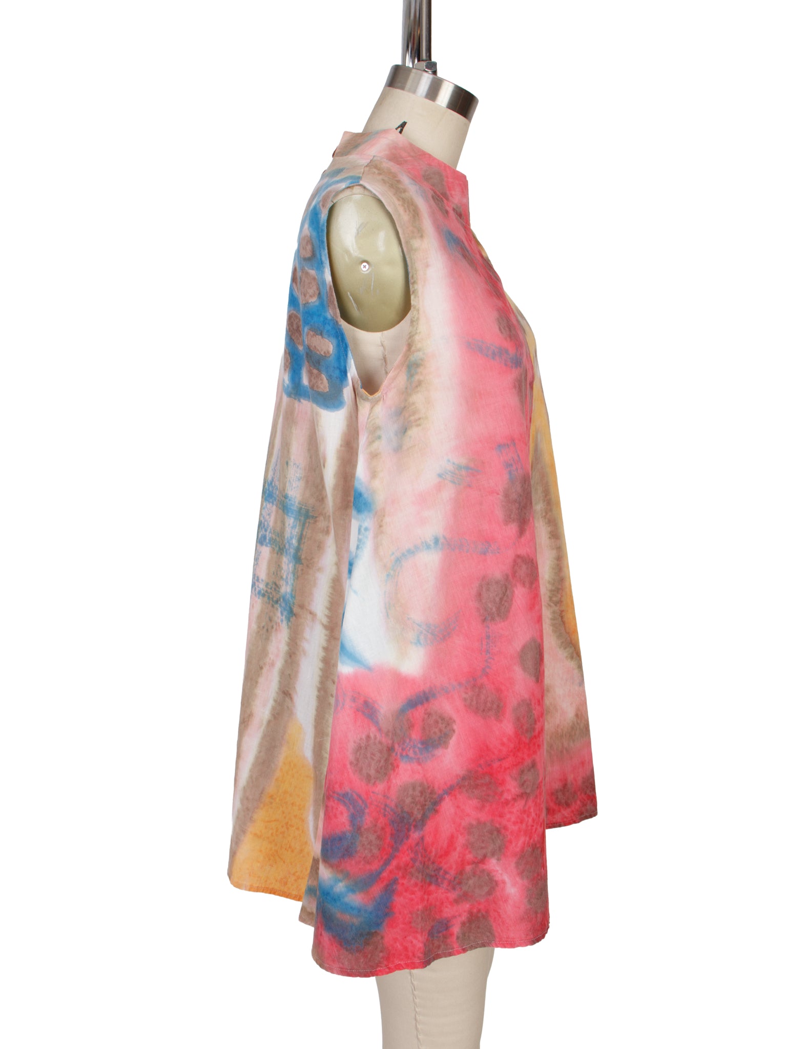 1980s Watercolor Art Tent Blouse