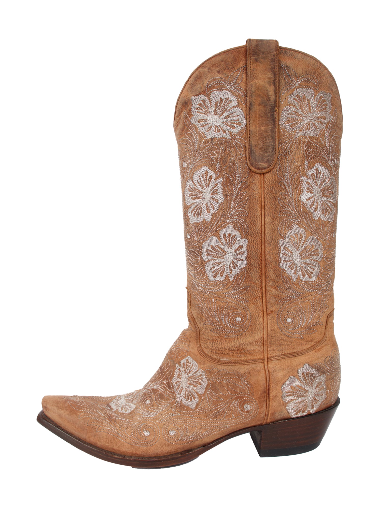 The Old Gringo Metallic Floral Embroidery Cowboy Boots