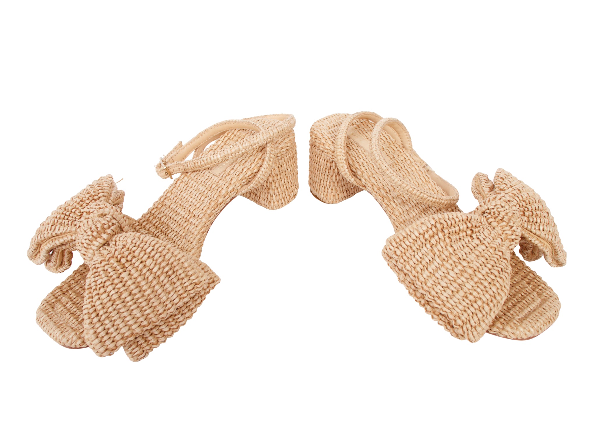 Loeffler Randall Basket Weave Bow Sandals