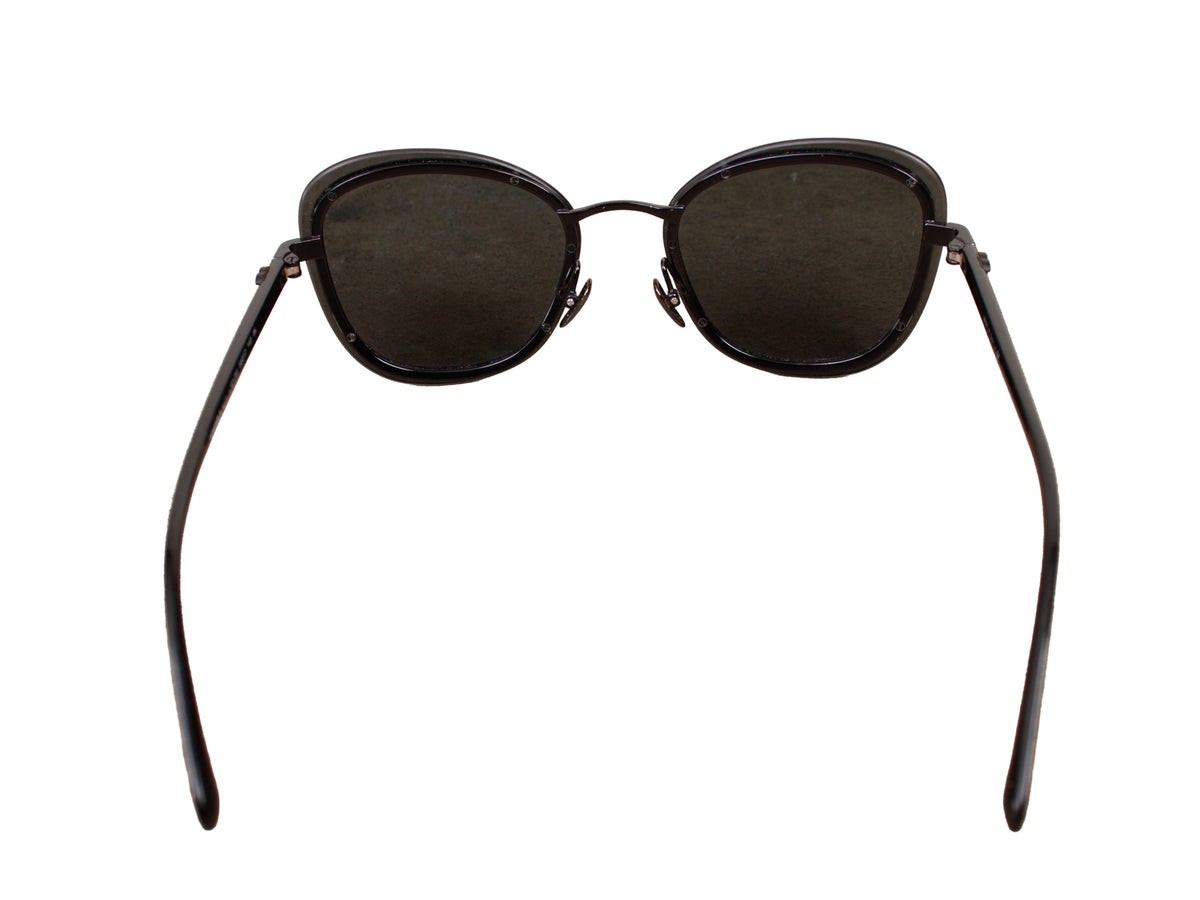 Chanel Etched 4264 Metal Trim Sunglasses as-is