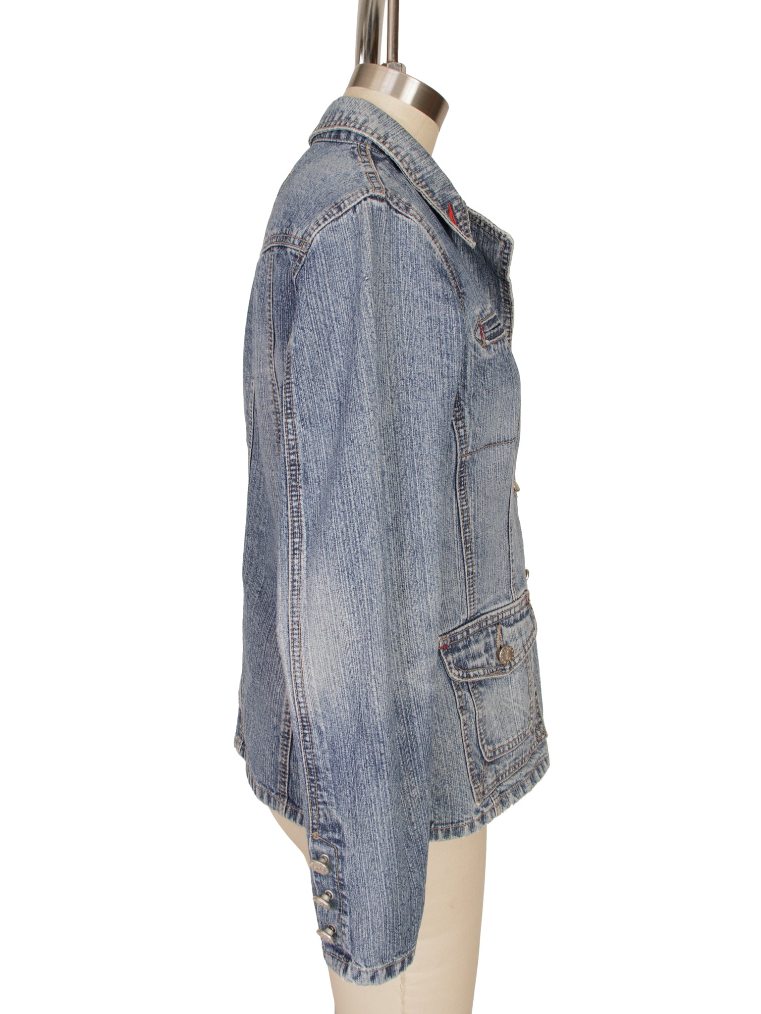 D&G Distressed Denim Utility Jacket