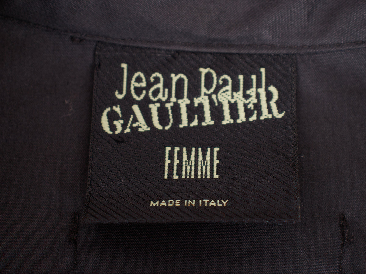 Jean Paul Gaultier Stretch Cotton Maxi Dress