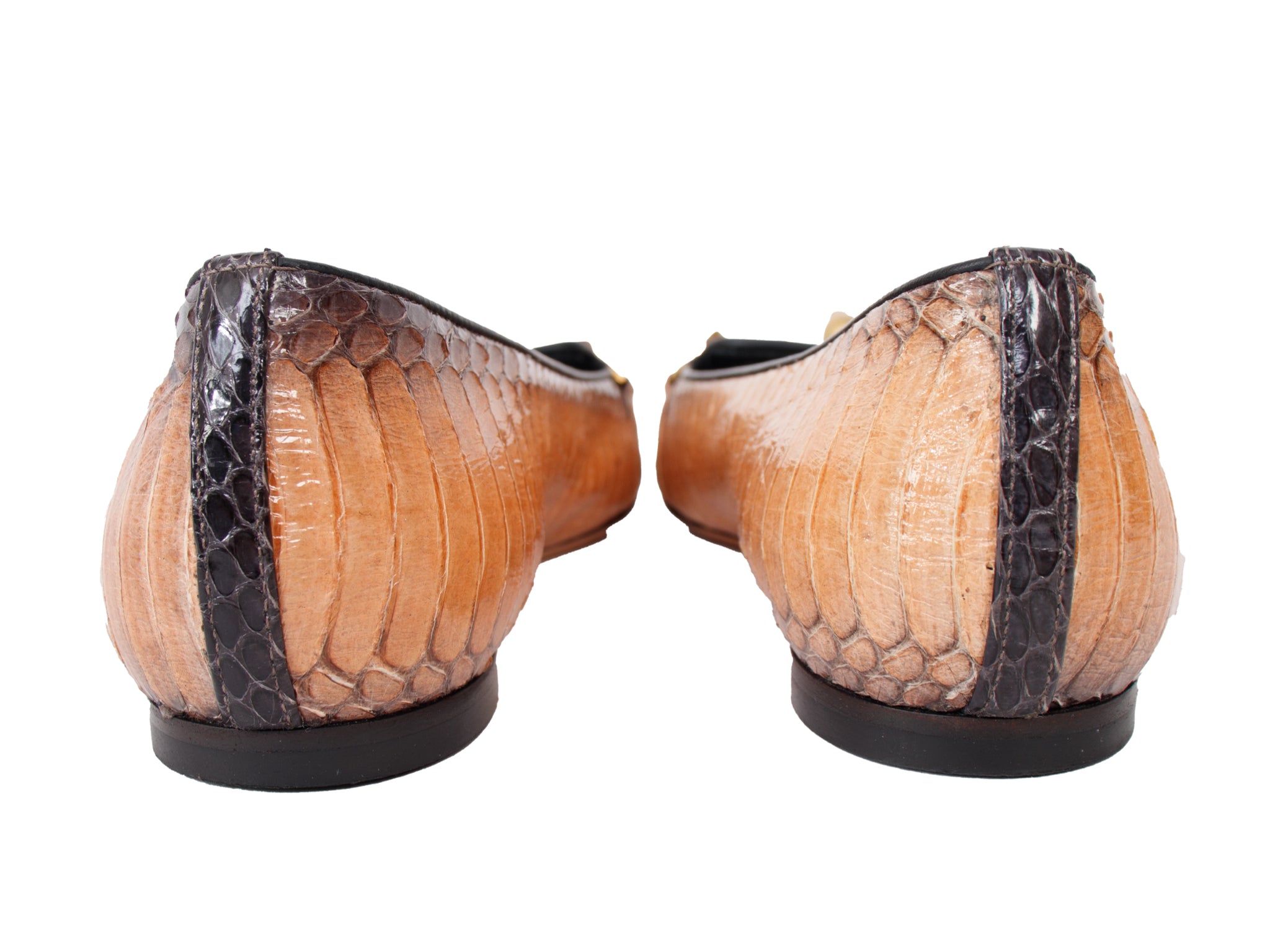 Alexander McQueen Python & Skull Chain Loafers
