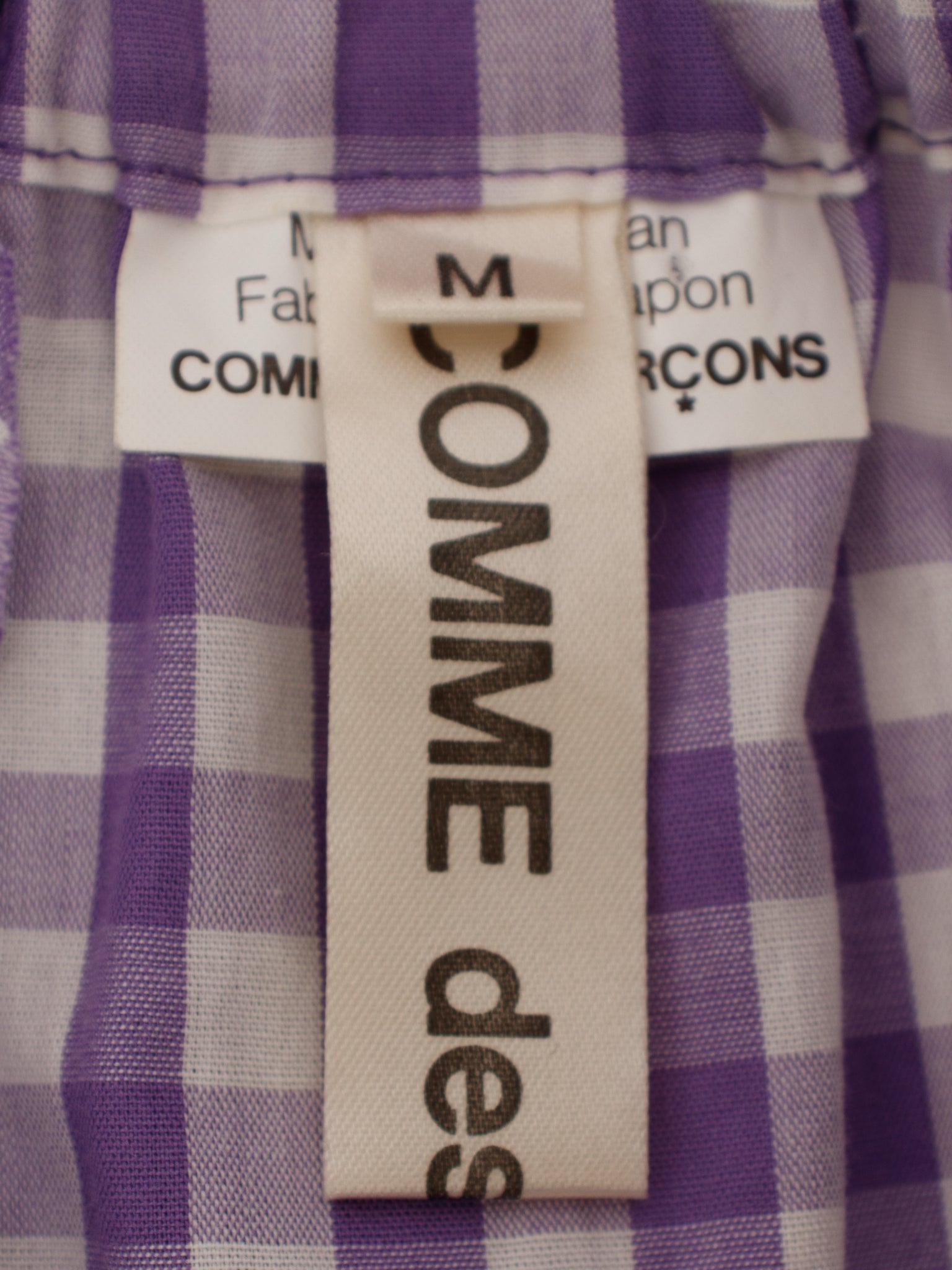2007 Comme des Garcons Houndstooth & Gingham Skirt
