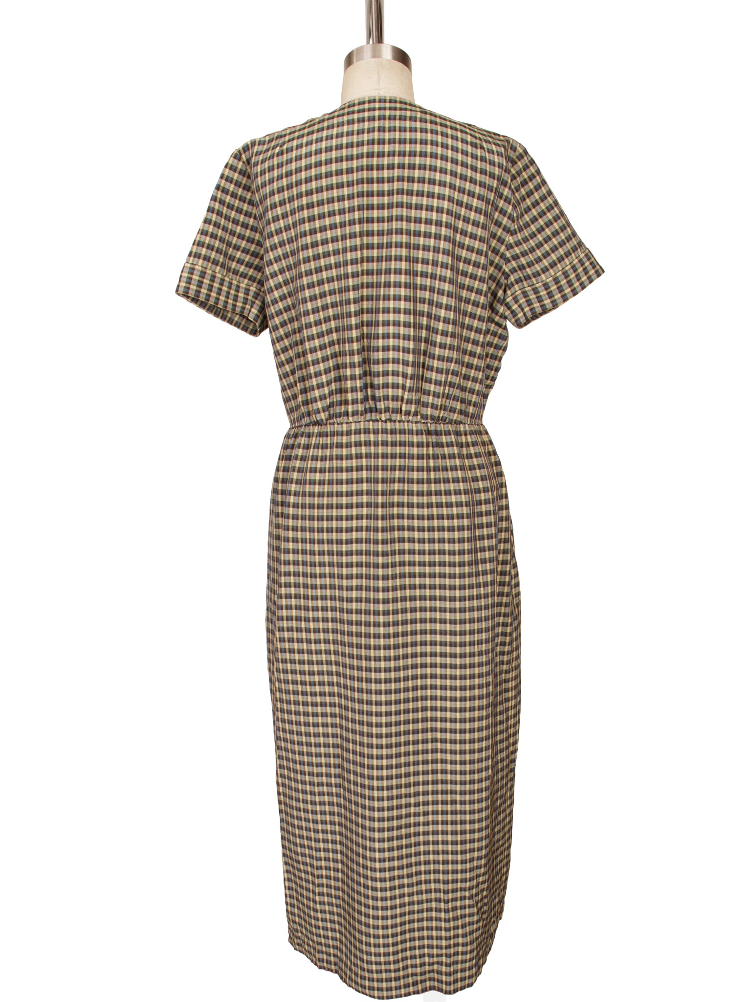 Caron Callahan Rosetta Woven Plaid Dress