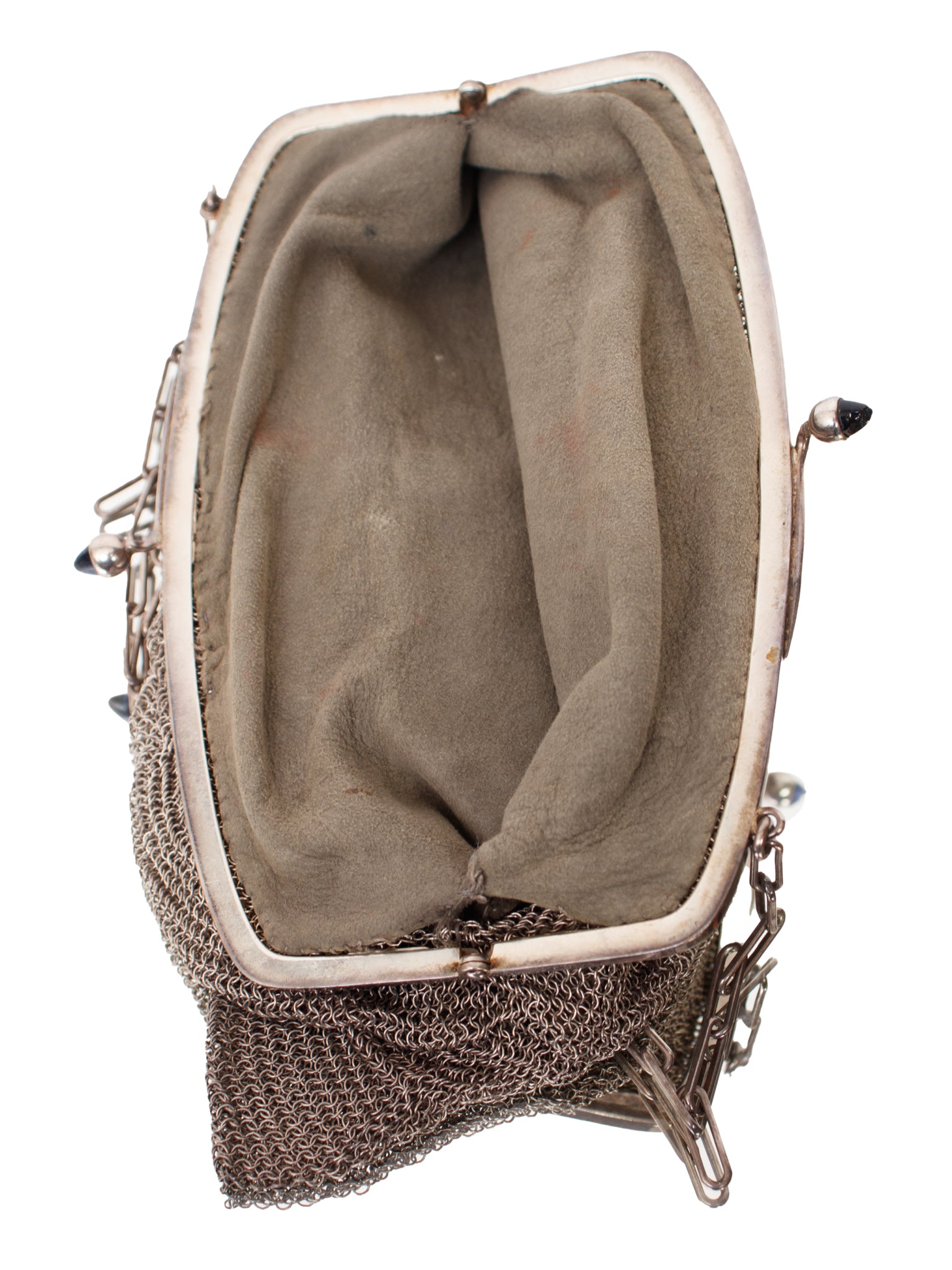 Antique Sterling Silver Mesh Purse