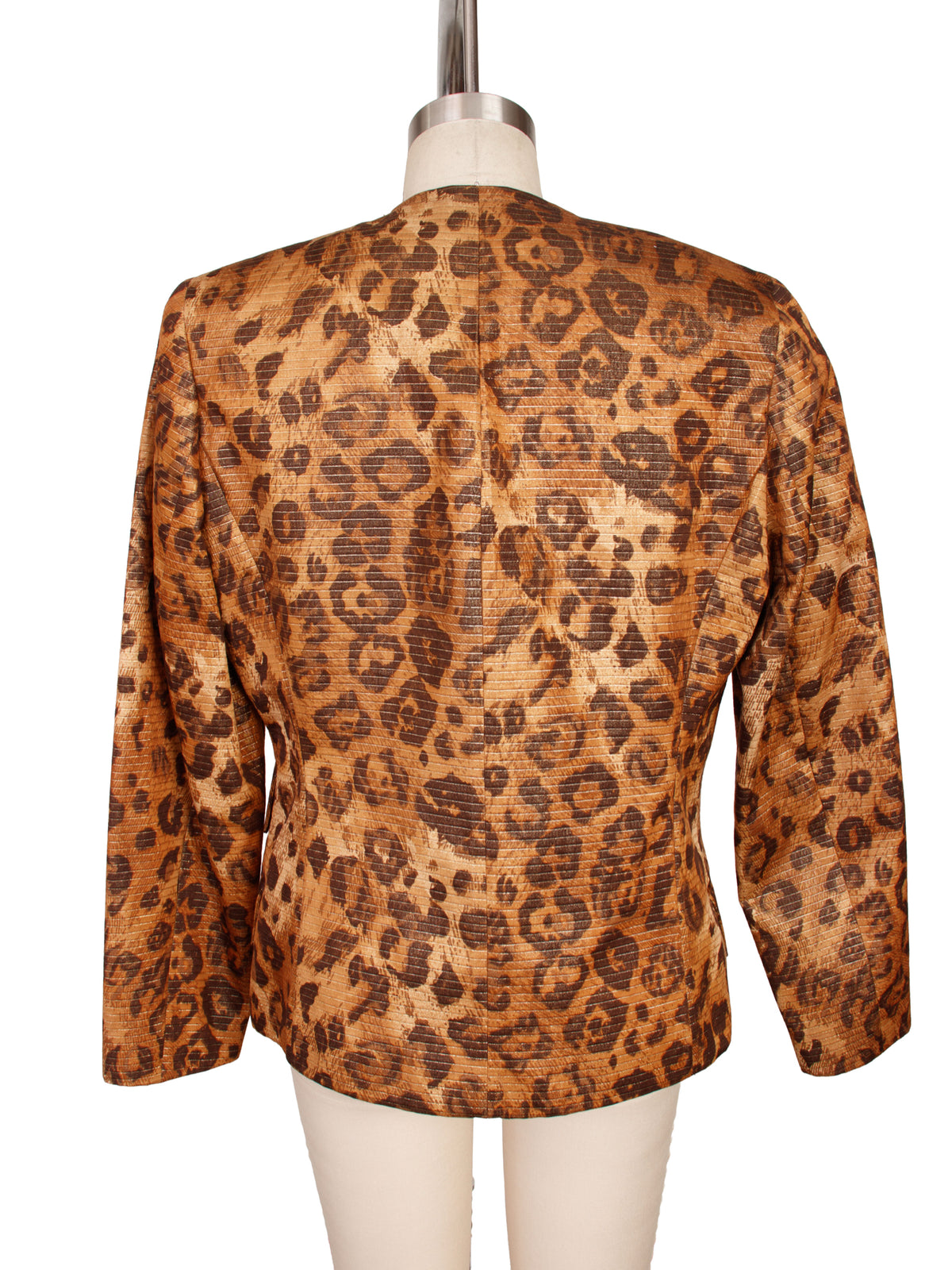 Gianfranco Ferre Metallic Leopard Print Jacket