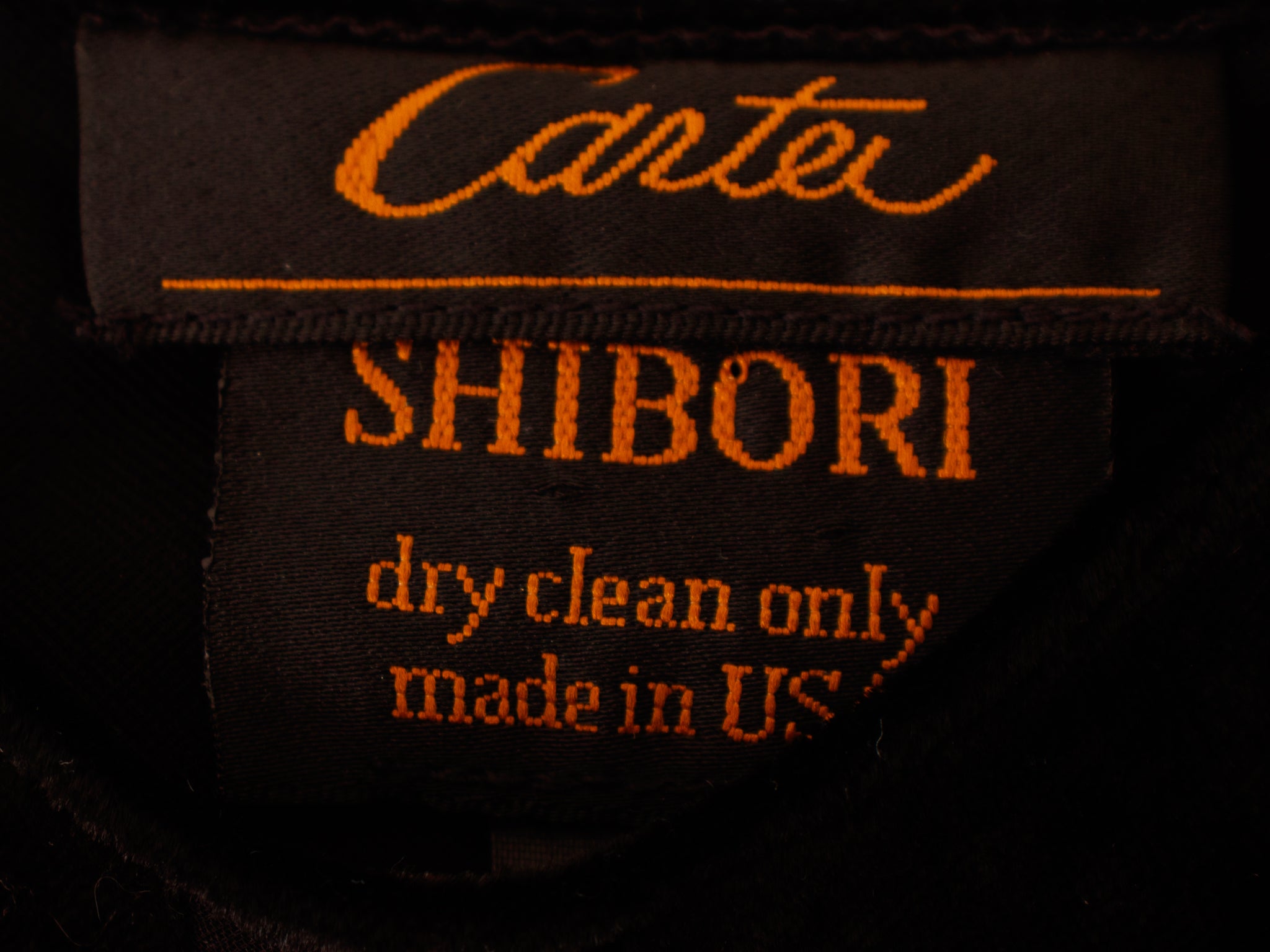 1990s Carter Smith Shibori Hand Dyed Velvet Devoré Dress