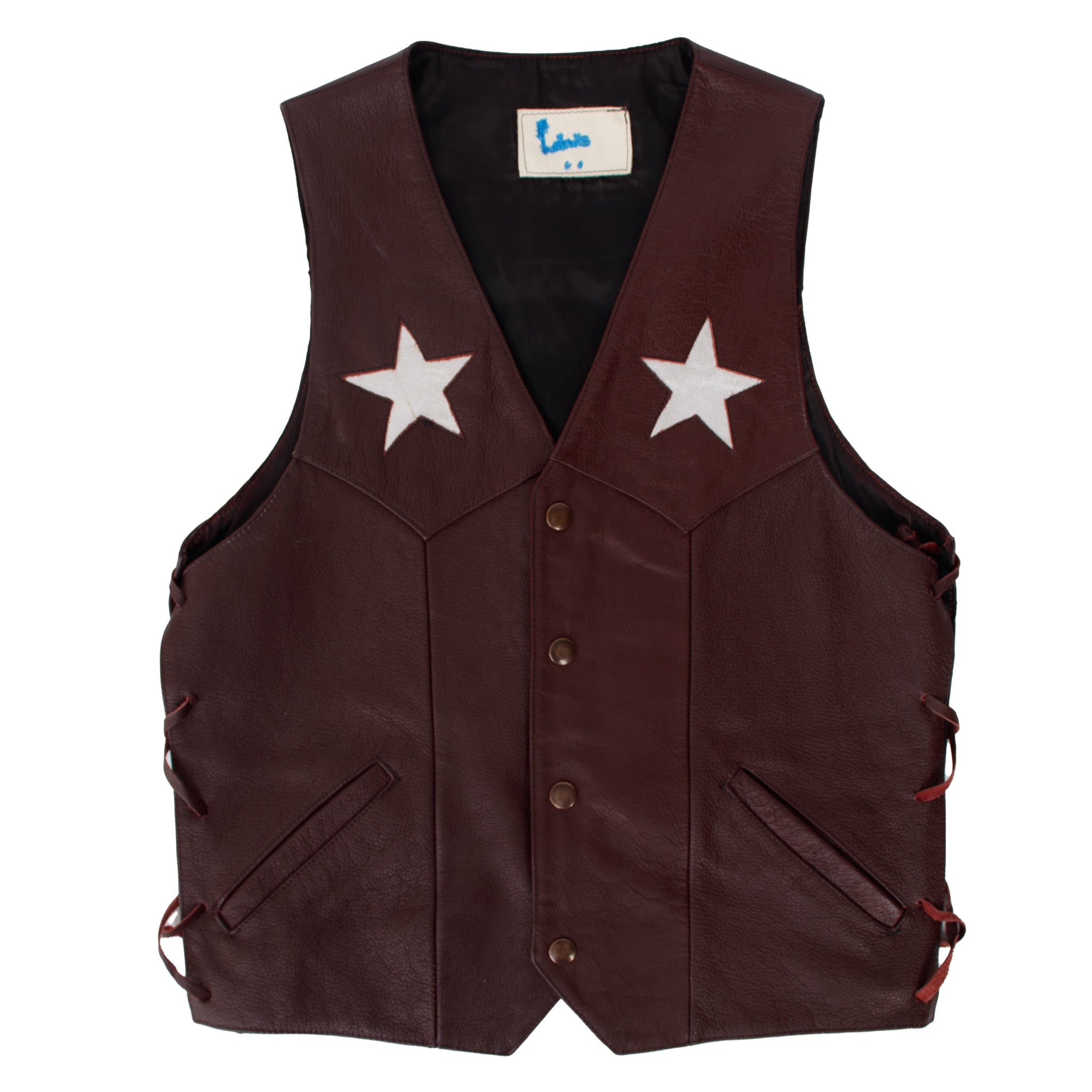 Handmade Leather Laser Cut Star Vest