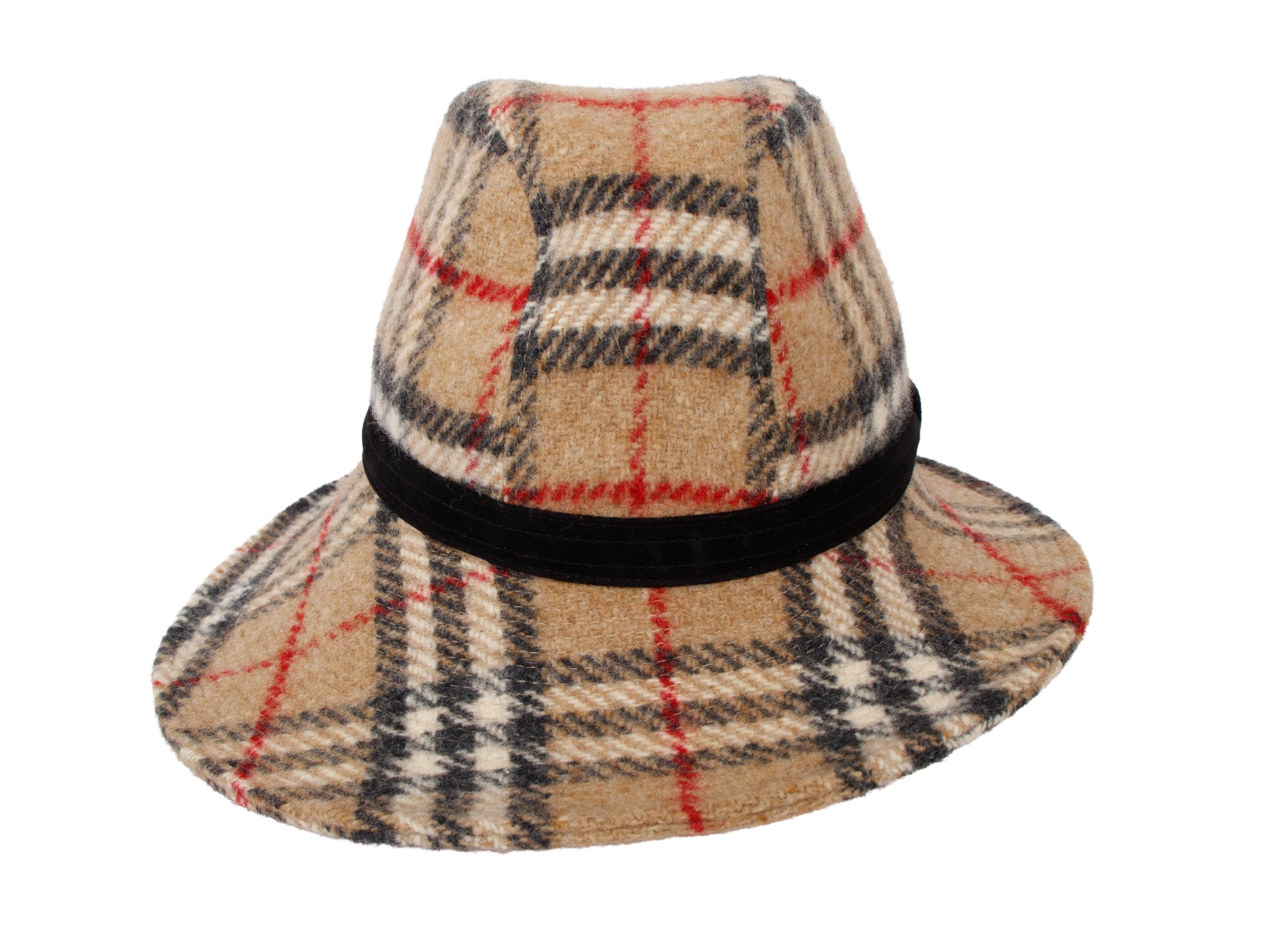 Burberry by Philip Treacey Wool Check Hat