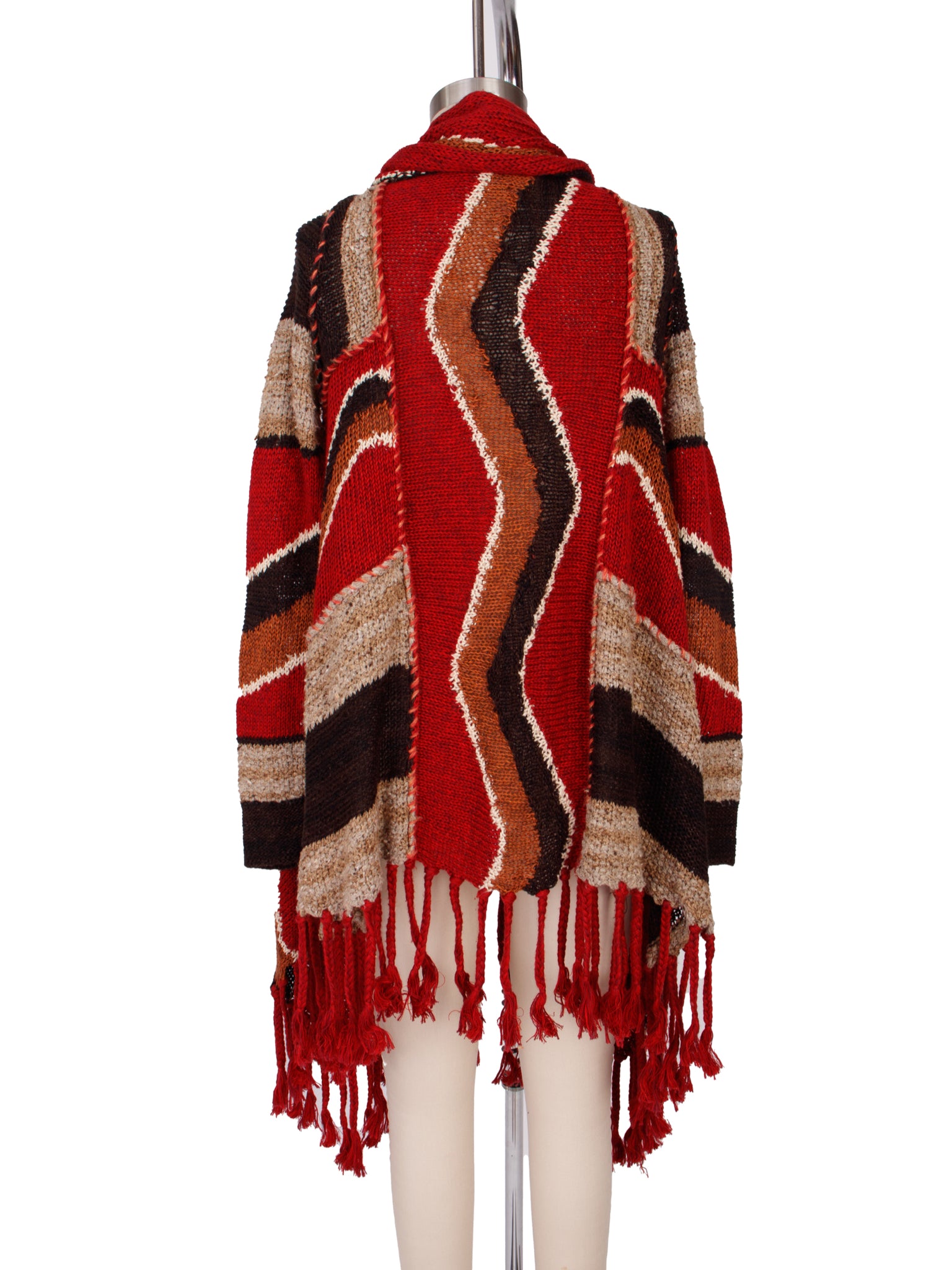 Ralph Lauren Fringe Asymmetrical Cardigan