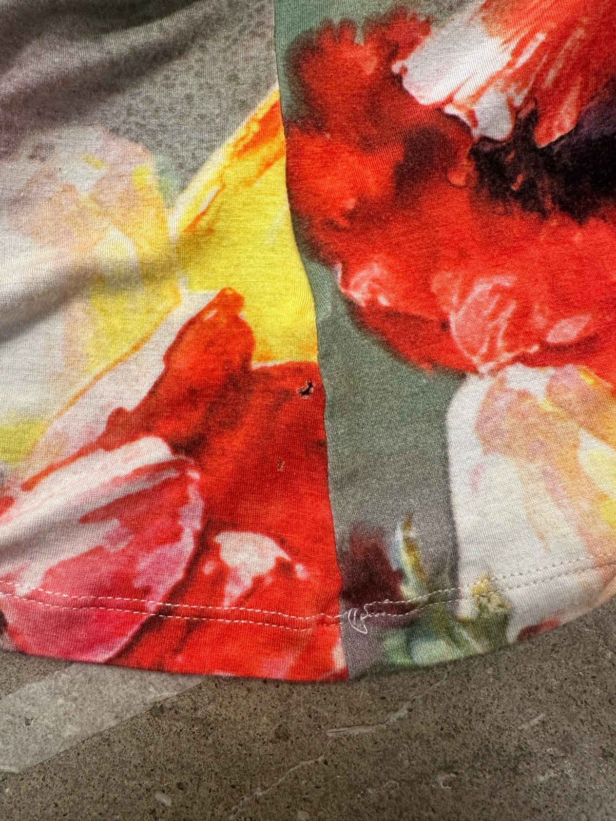 Jean Paul Gaultier Floral Body Print Top