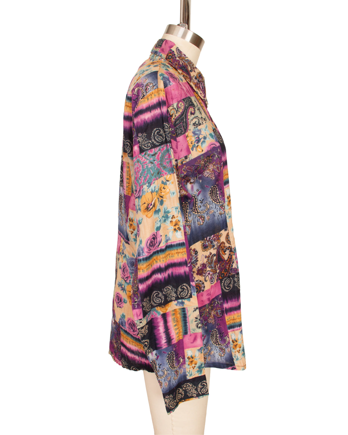 1996 Plantation Rose Patchwork Print Shirt