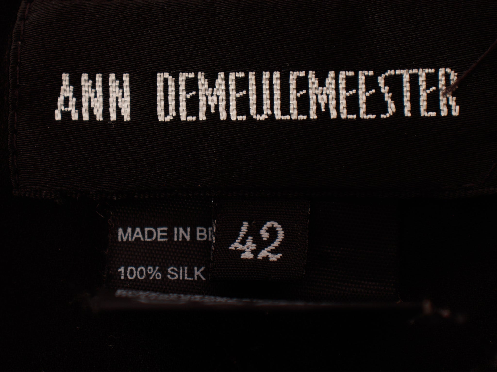 Ann Demeulemeester Silk Belted Trousers