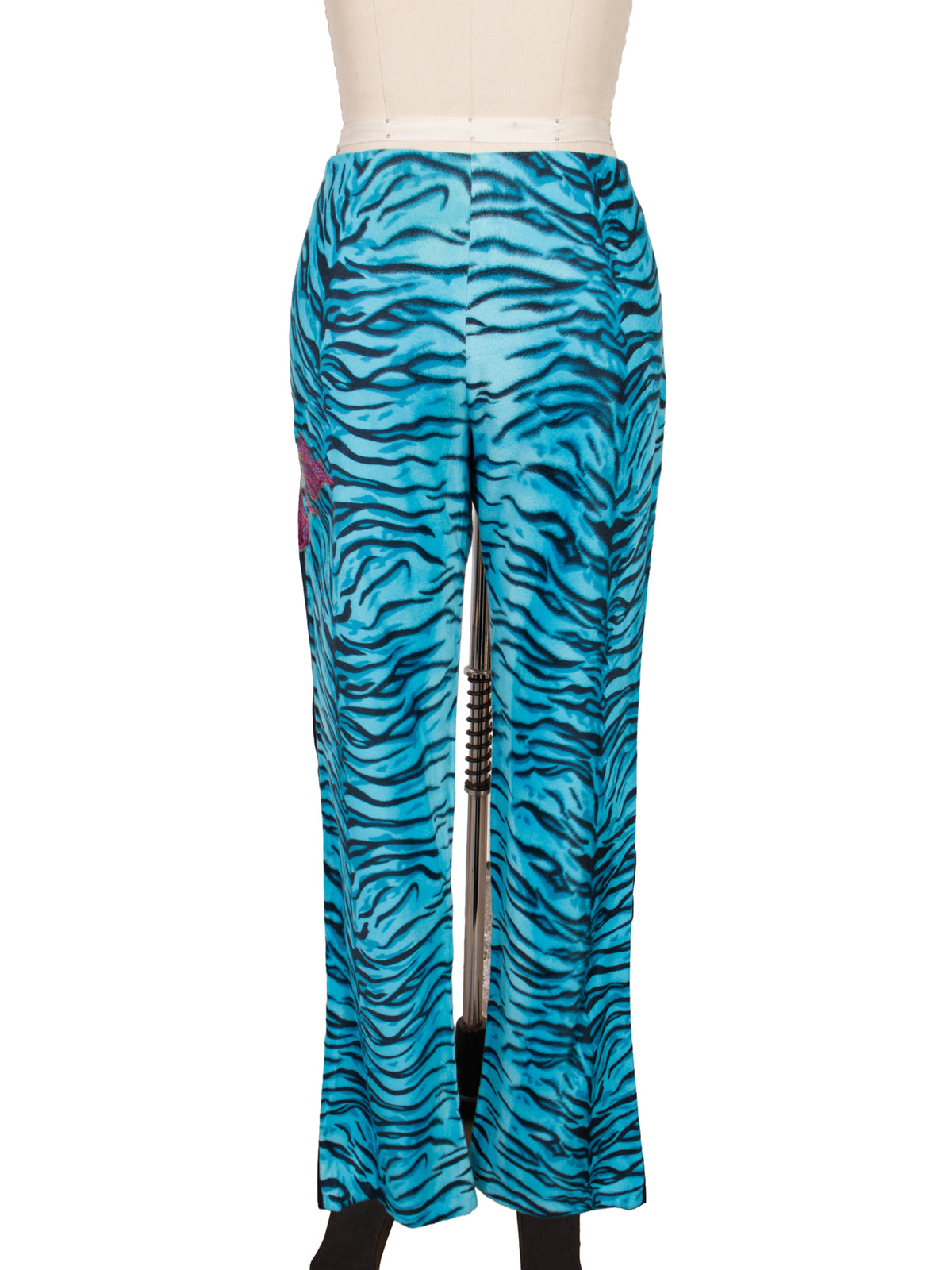 Versace Jeans Couture Blue Tiger Print Pant Set*
