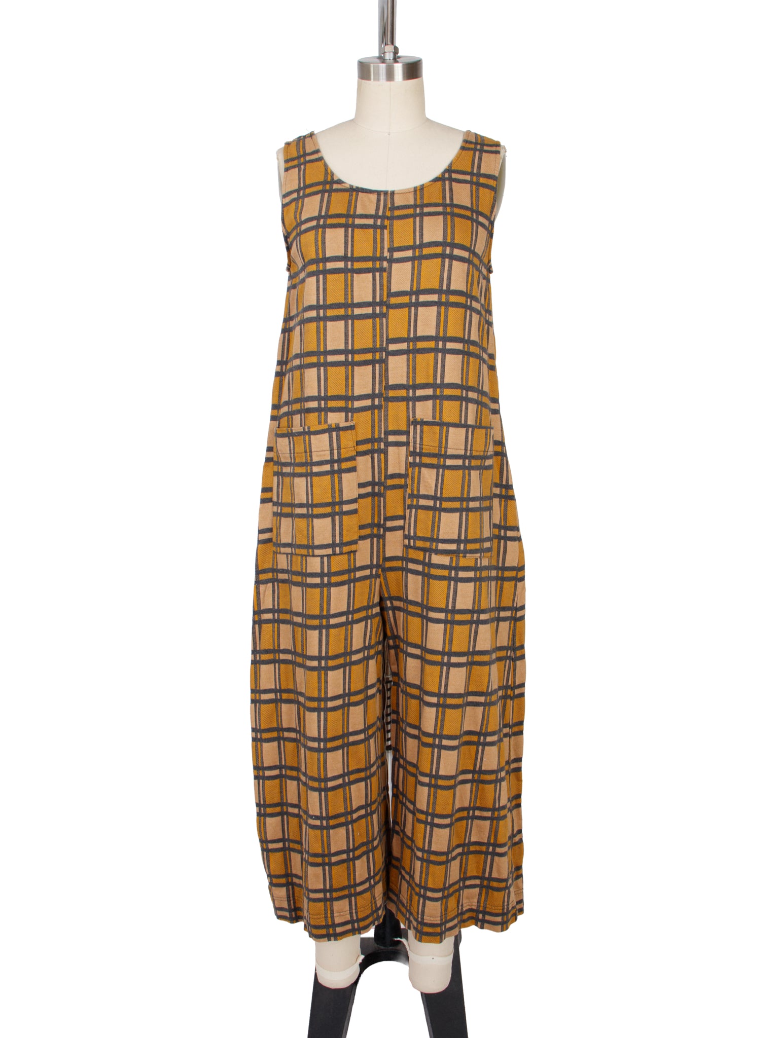 Ilana Kohn Check Wide Leg Jumpsuit