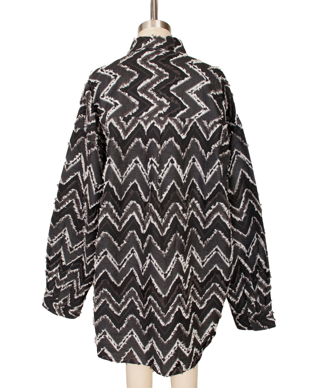 Maison Special Frayed Chevron Shirt