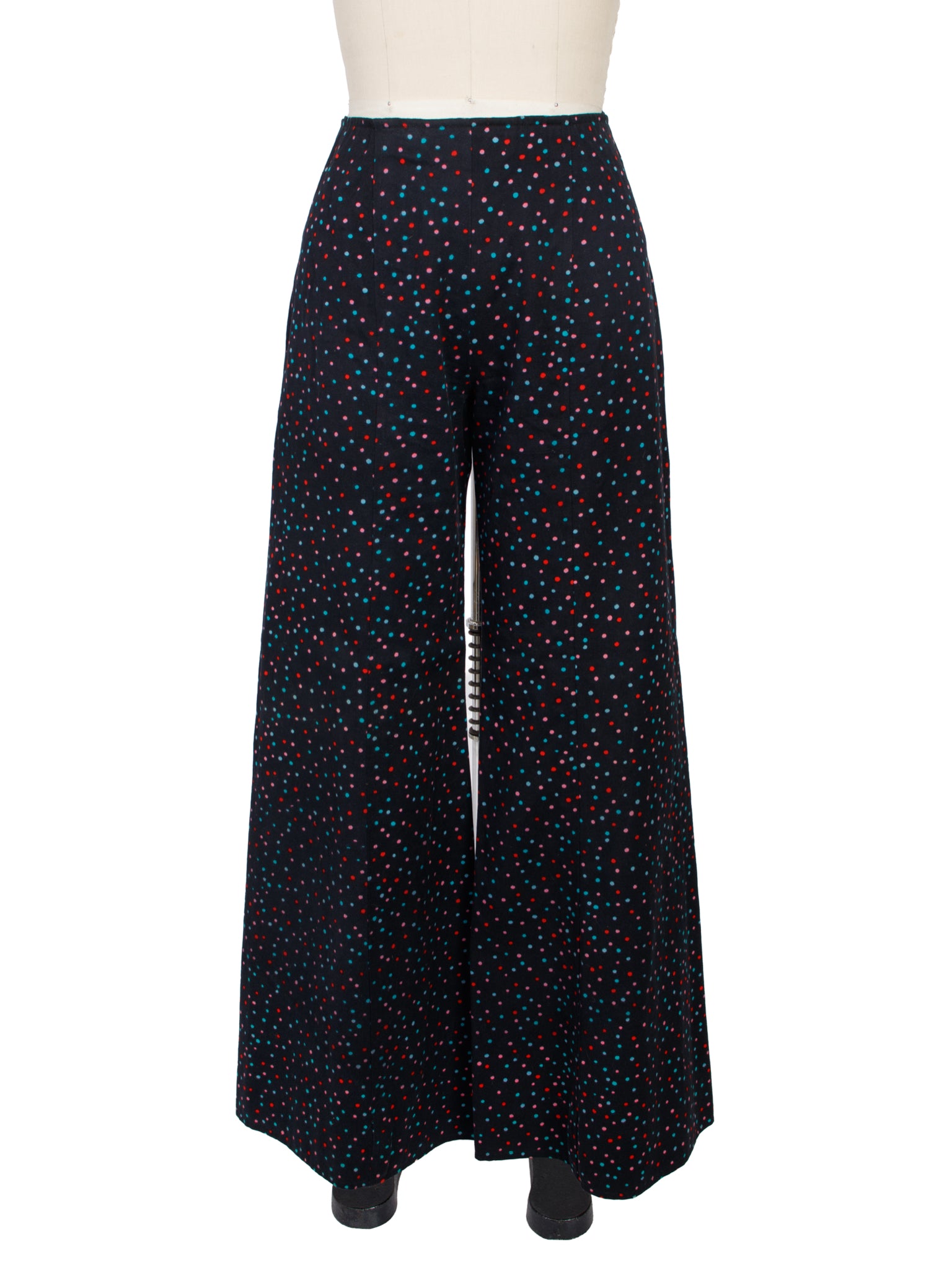 1960s Emanuel Ungaro Polka Dot Twill Panstsuit