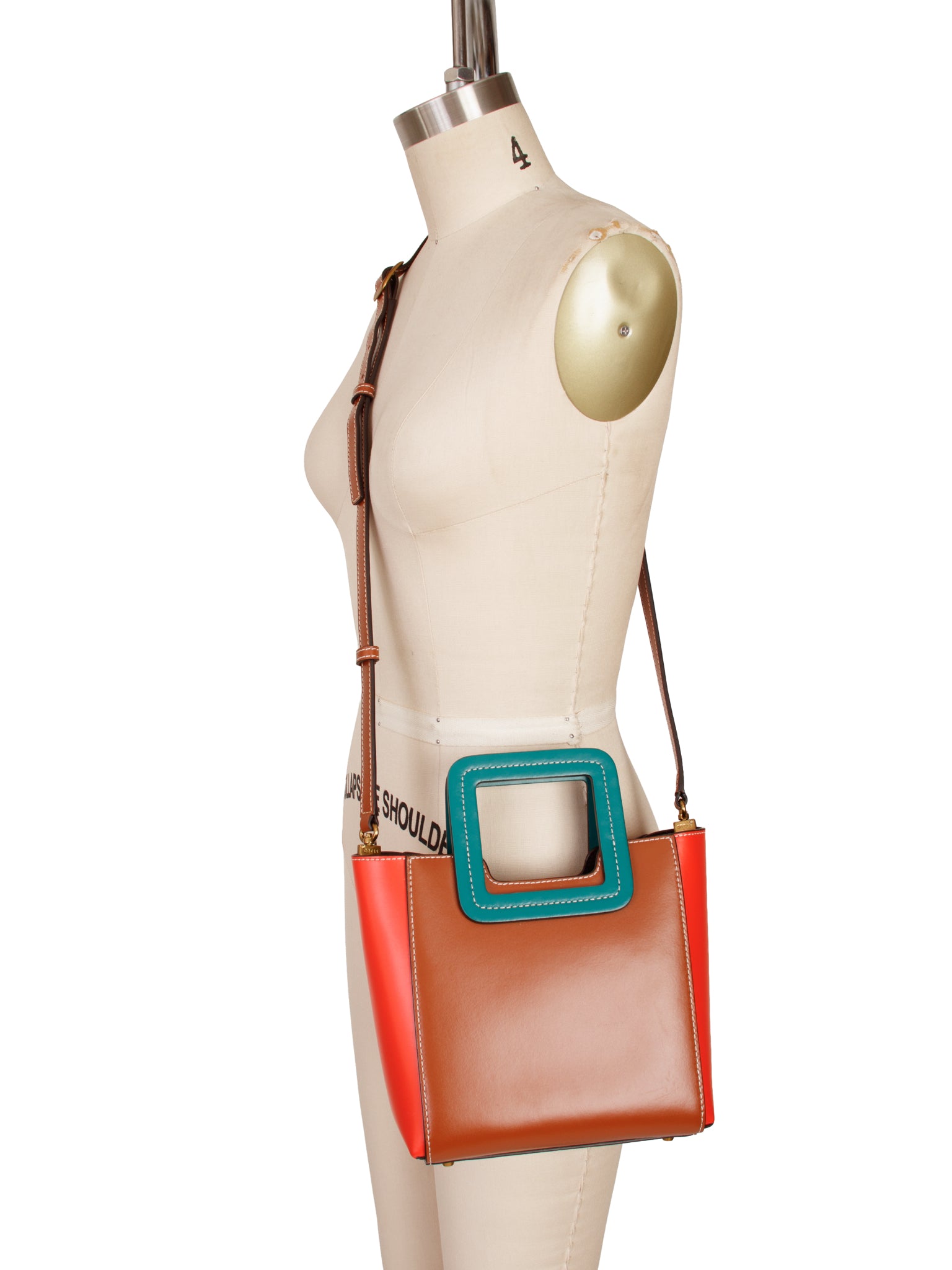 Staud Shirley Color Block Tote Bag
