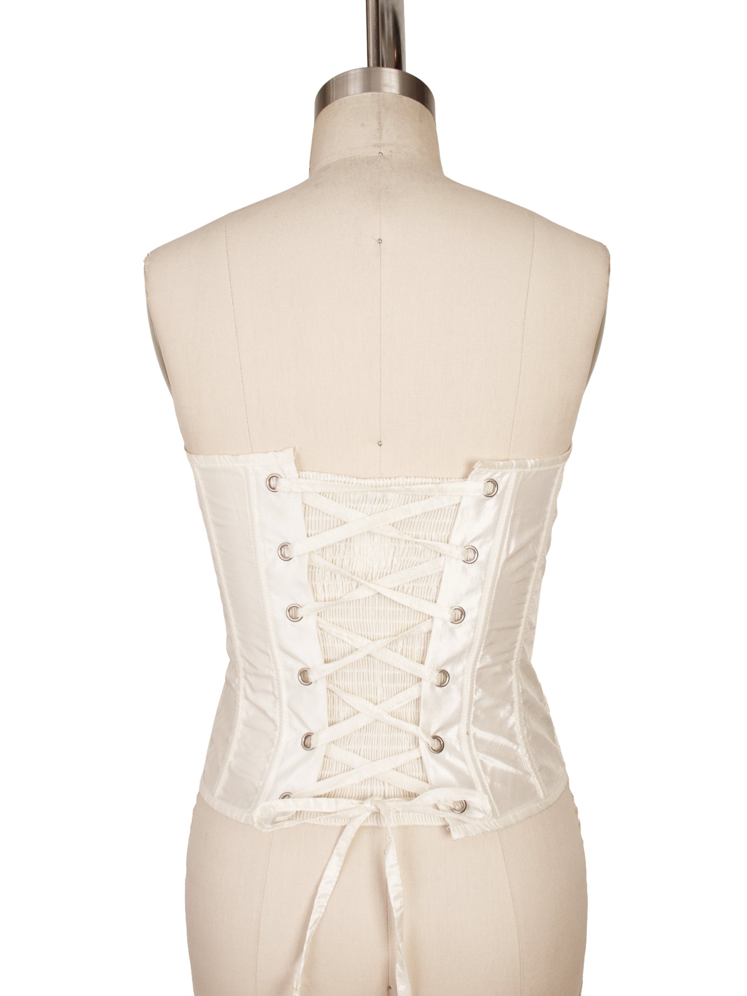 Carmin Los Angeles Embroidered Rhinestone Zip Corset