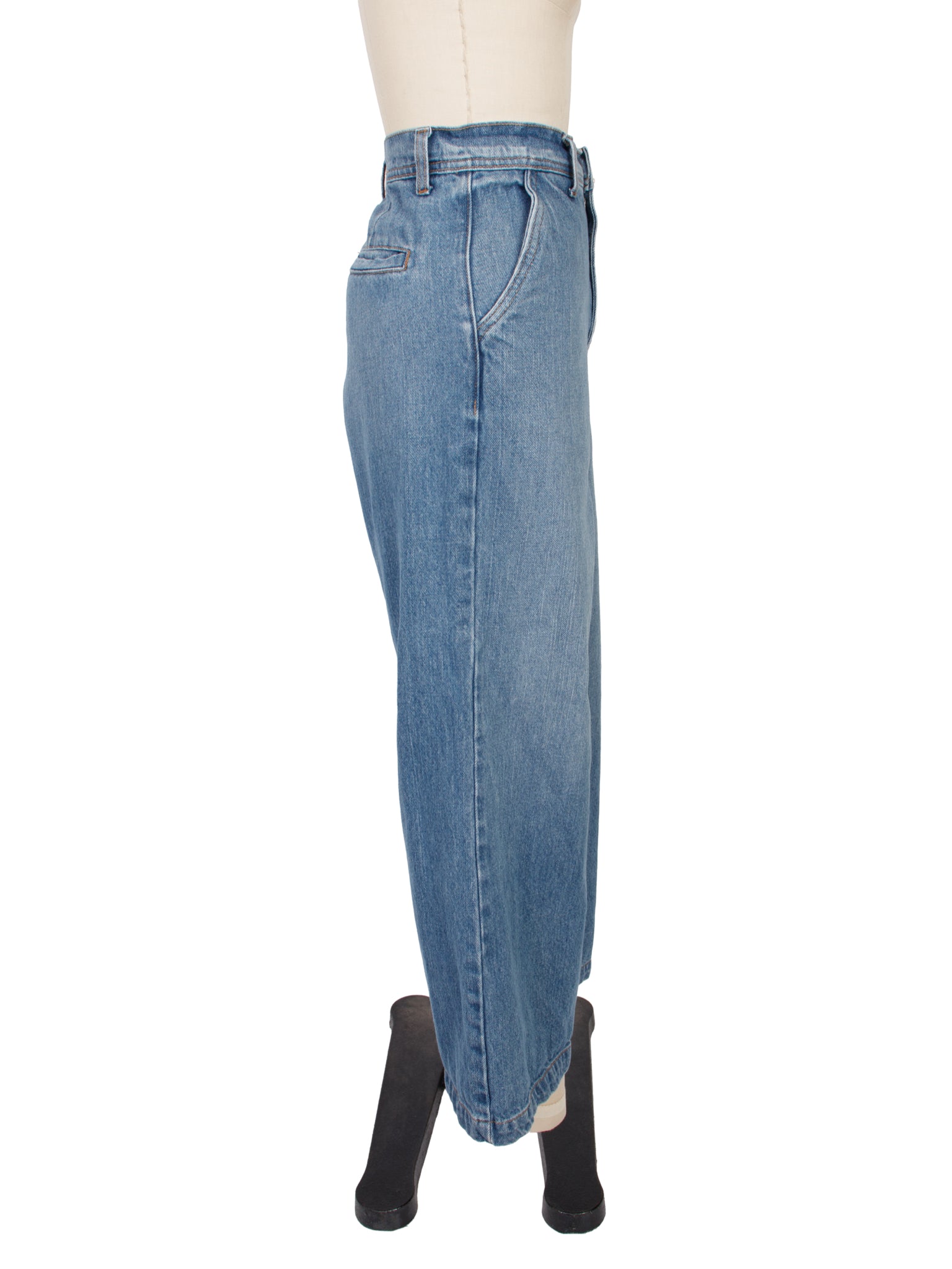 Caron Callahan Medium Wash Wide Leg Jeans