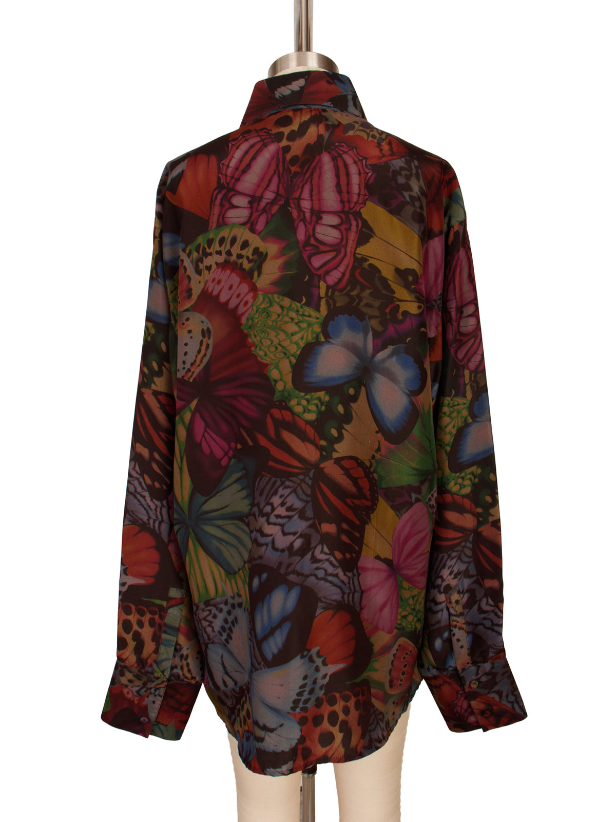 Versace Silk Butterfly Print Shirt
