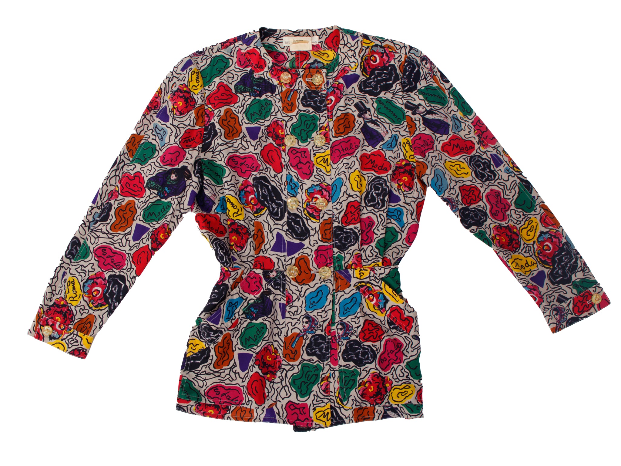 Bergdorf Goodman Novelty Fashion Print Blouse