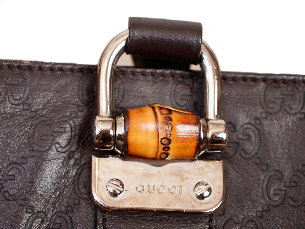 Gucci GG Guccissima Bamboo Handle Bag