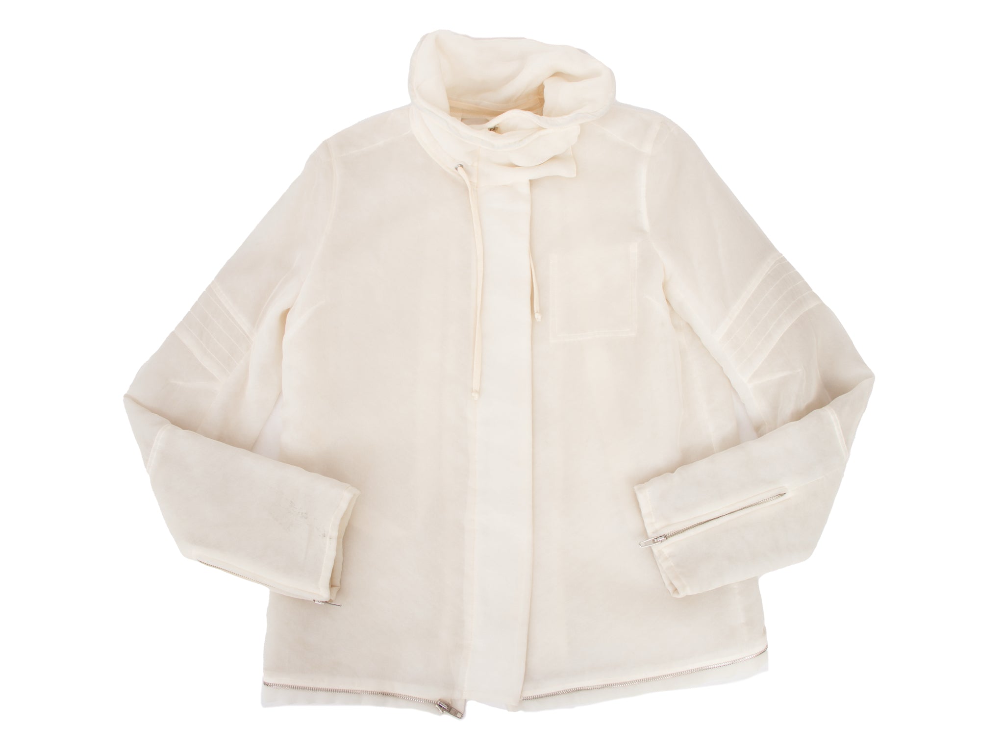FW 1999 Helmut Lang Silk Organza Astro Biker Jacket