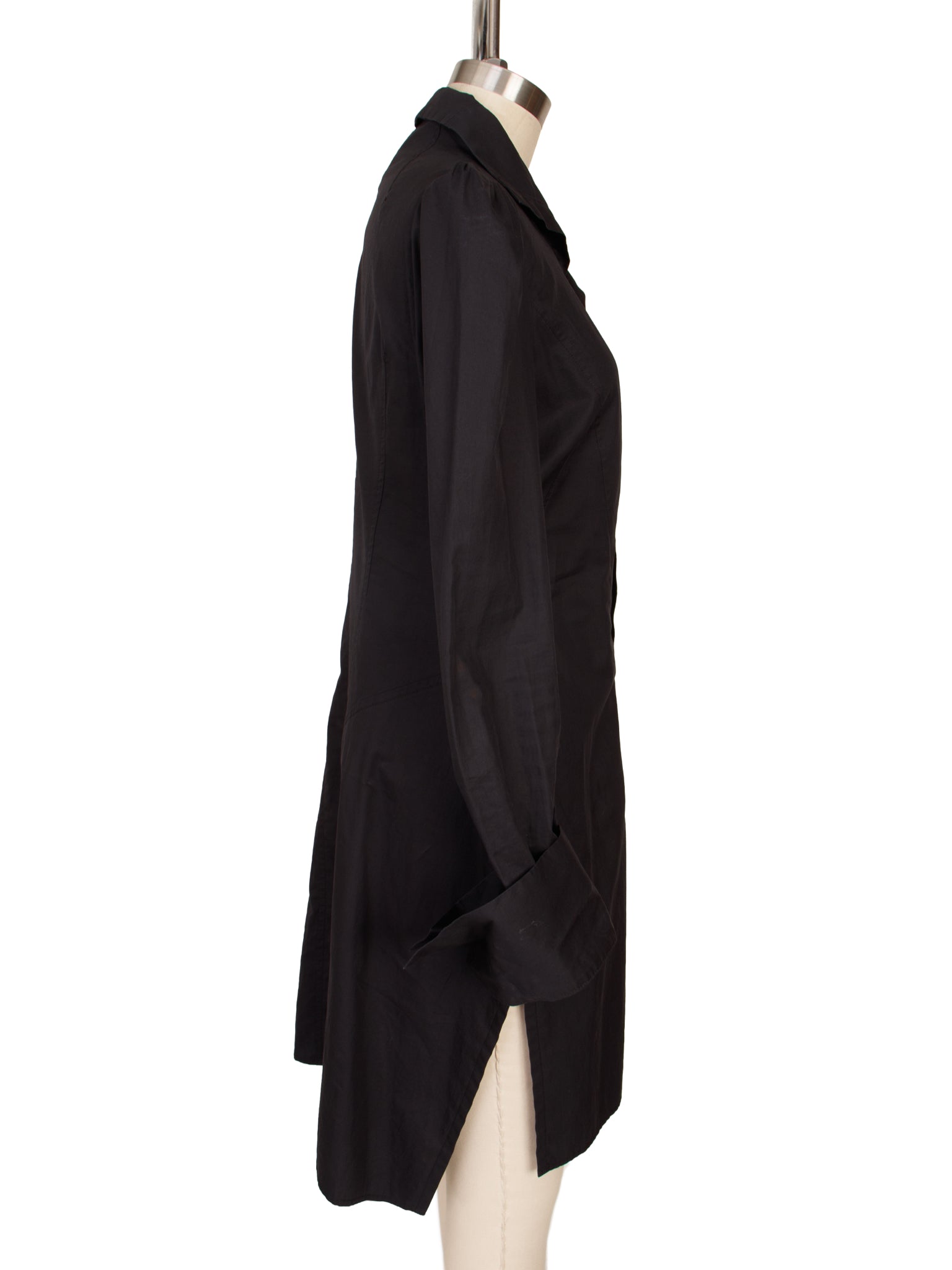 SS 2010 Yohji Yamamoto Poplin Puff Sleeve Shirtdress