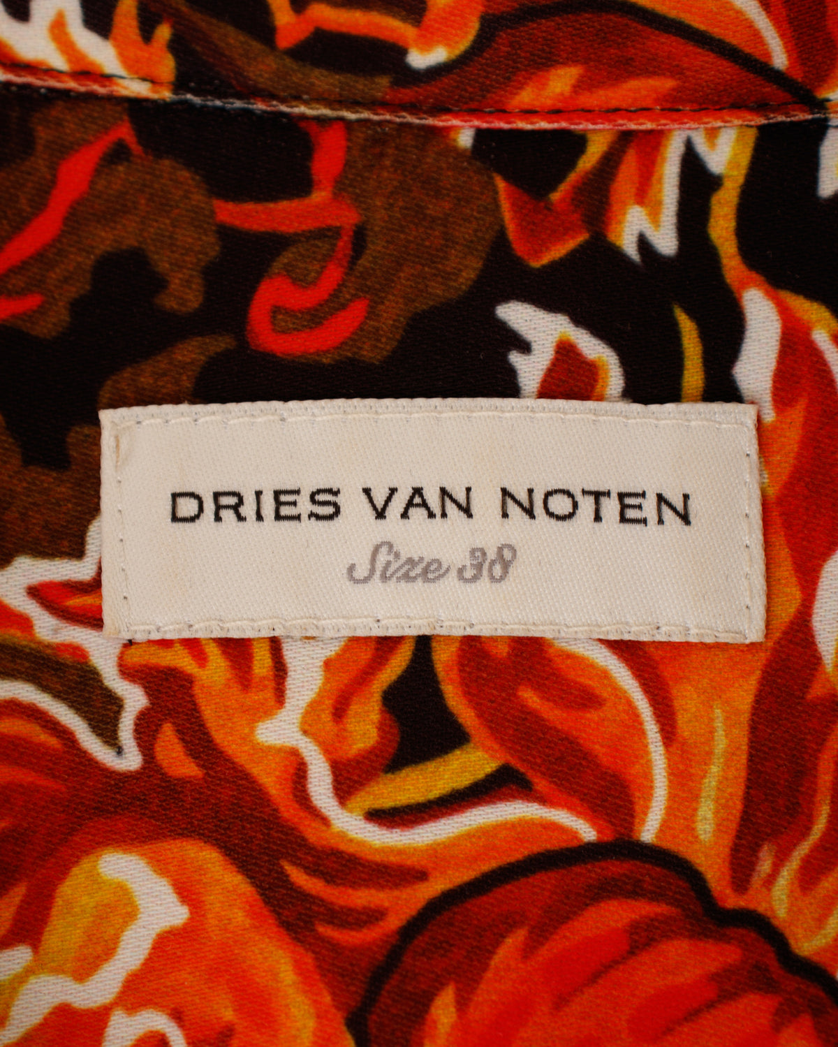 2025 Dries Van Noten Dark Floral Blouse