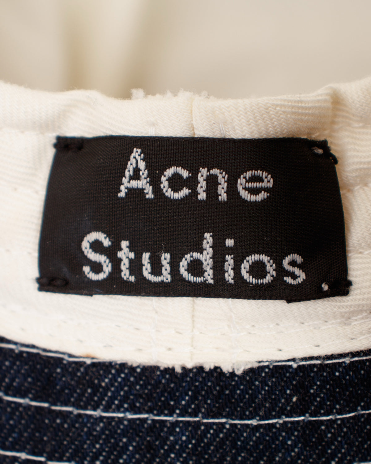 Acne Studios Denim Face Patch Bucket Hat
