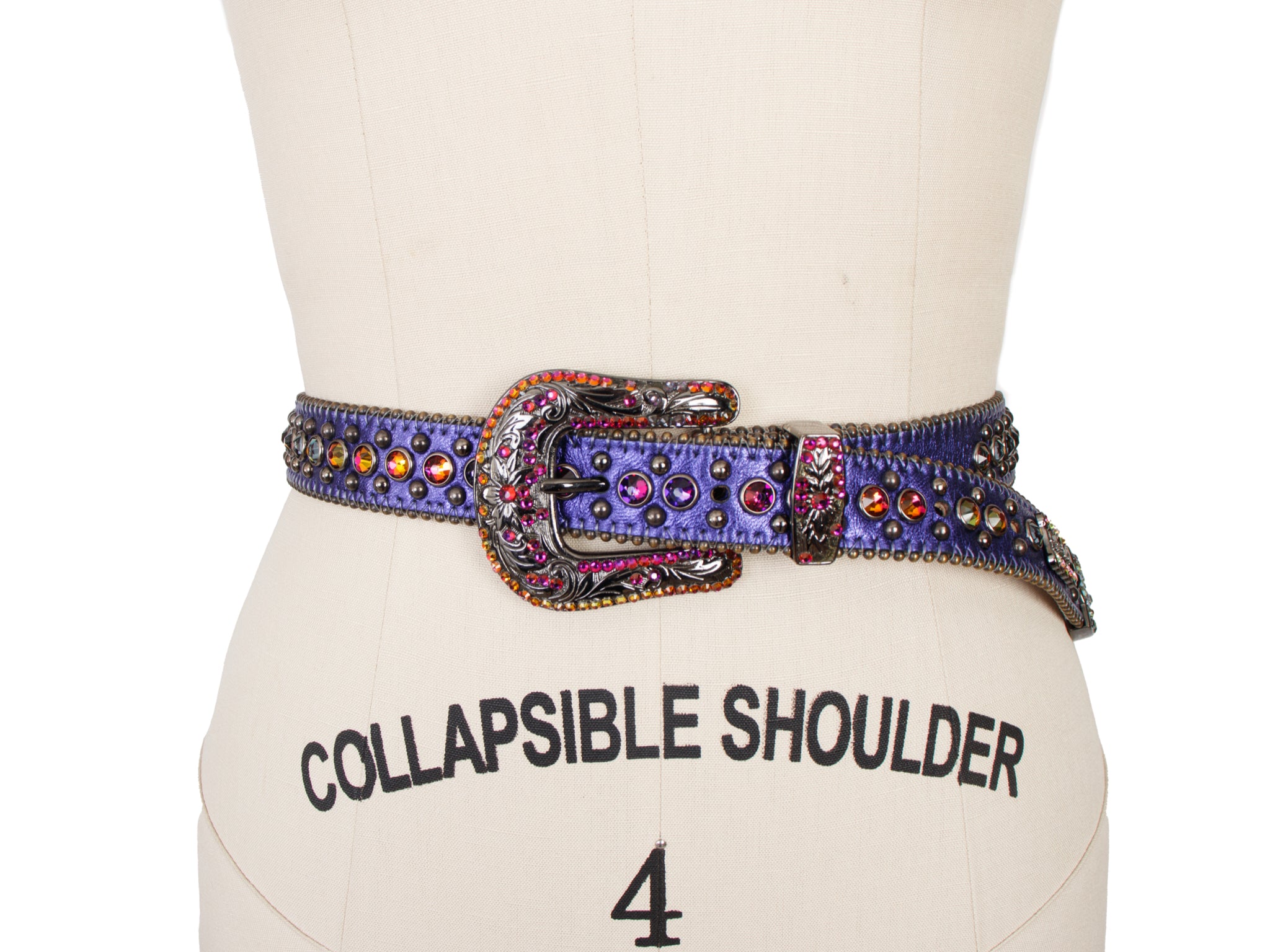 B.B. Simon Adabelle Western Swarovski Crystal Belt As-Is