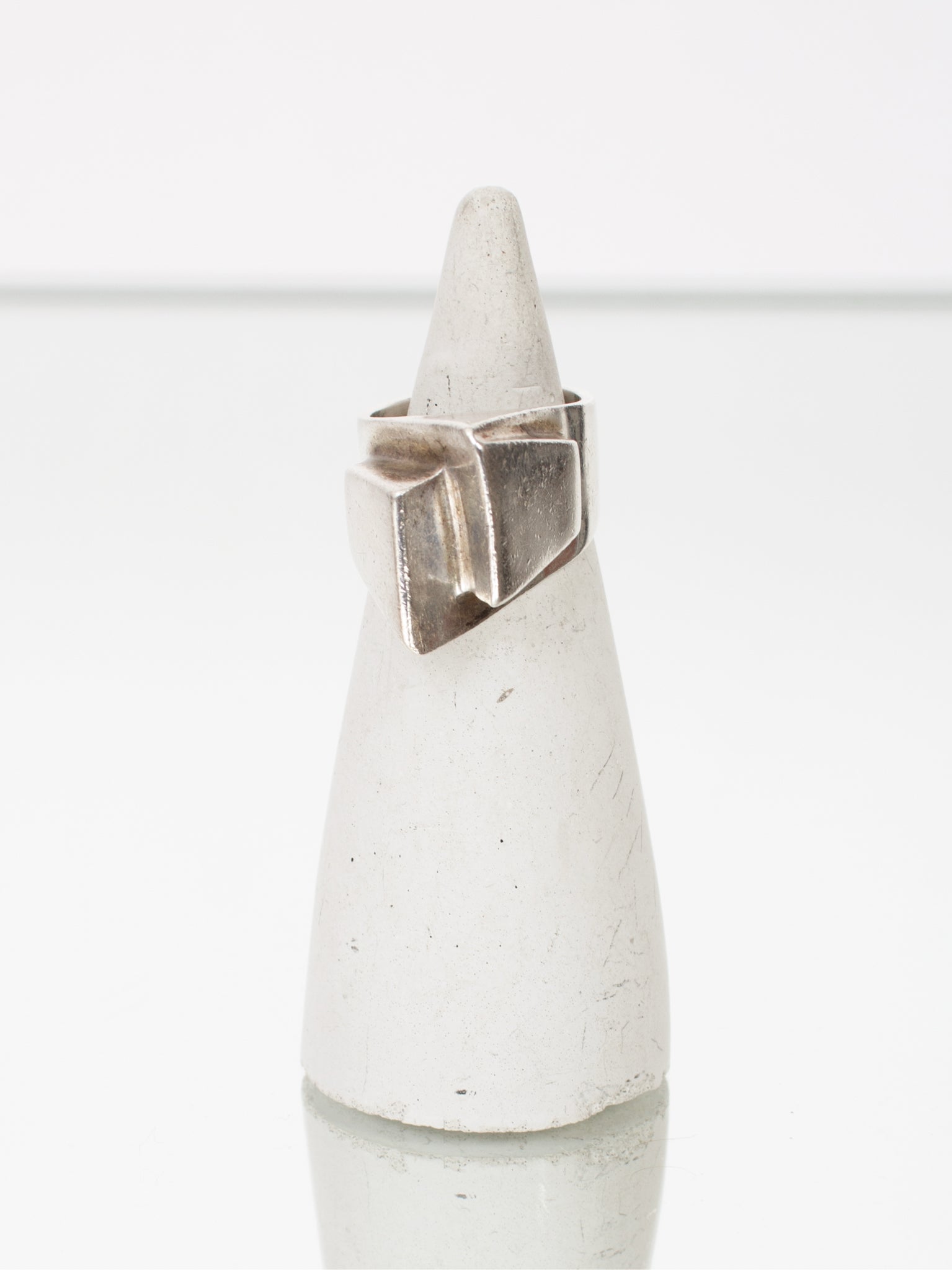 Mexico Sterling Silver Geometric Dome Ring