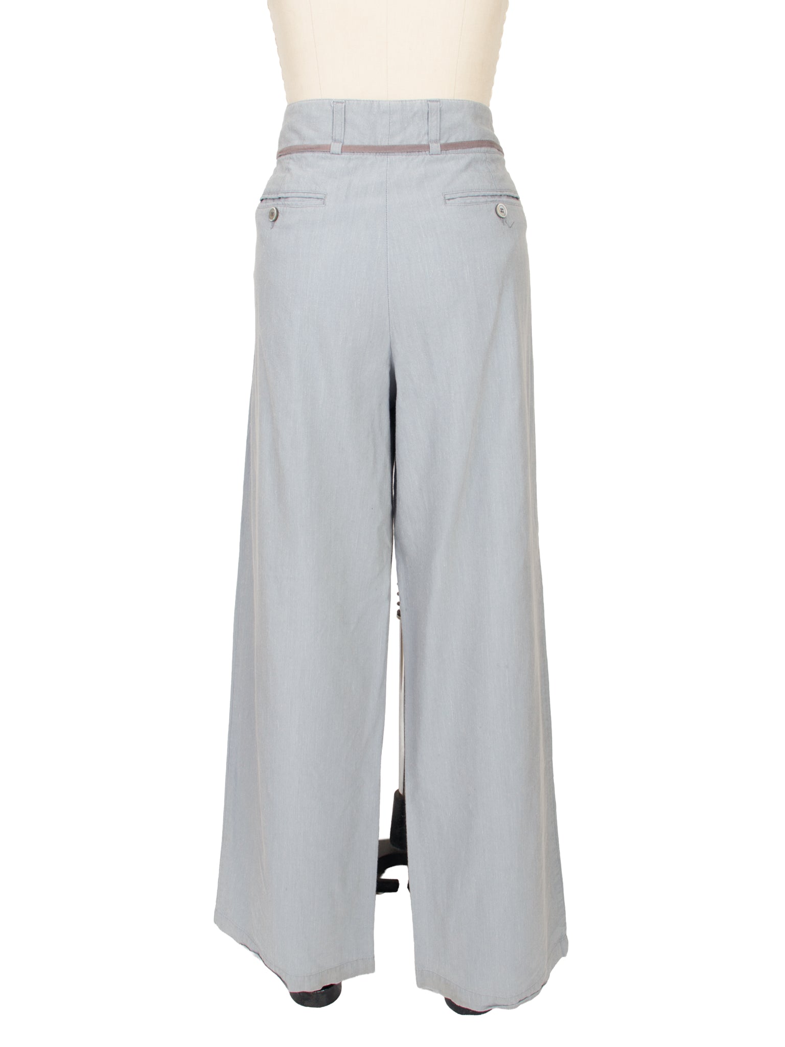 Dries Van Noten Cotton & Linen Wide-Leg Trousers