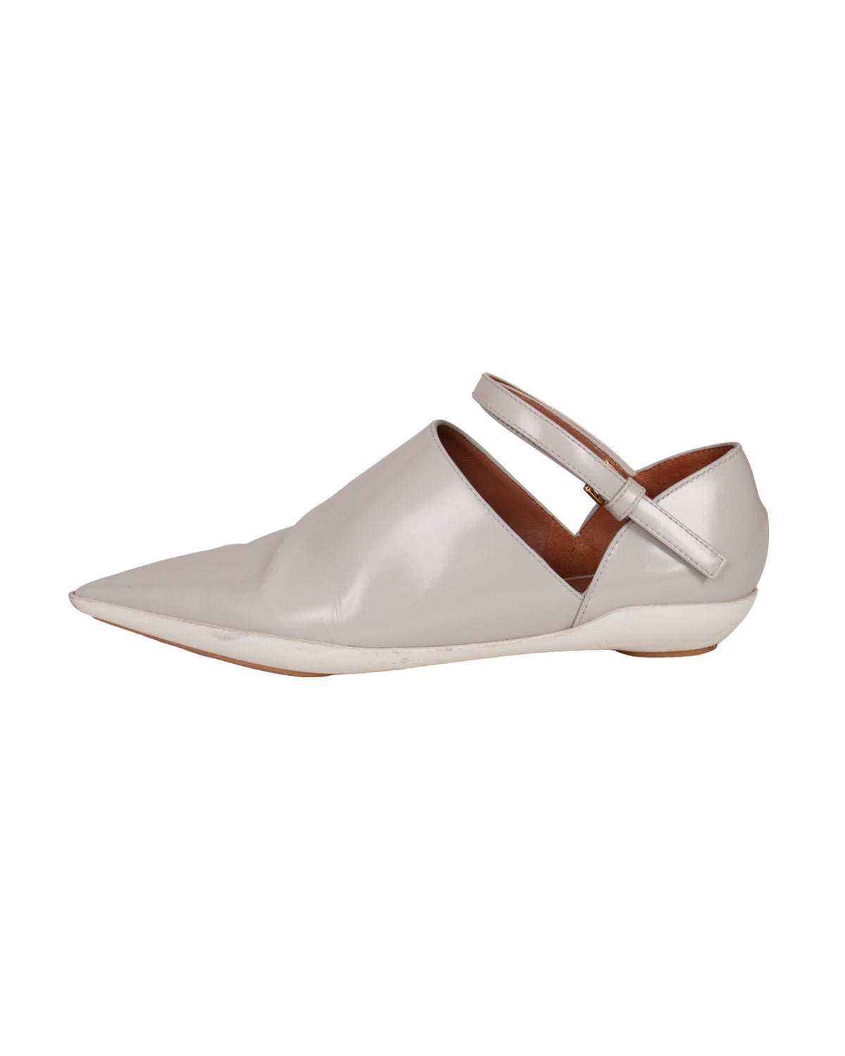 SS17 Marni Patent Leather Pointed Toe Flats