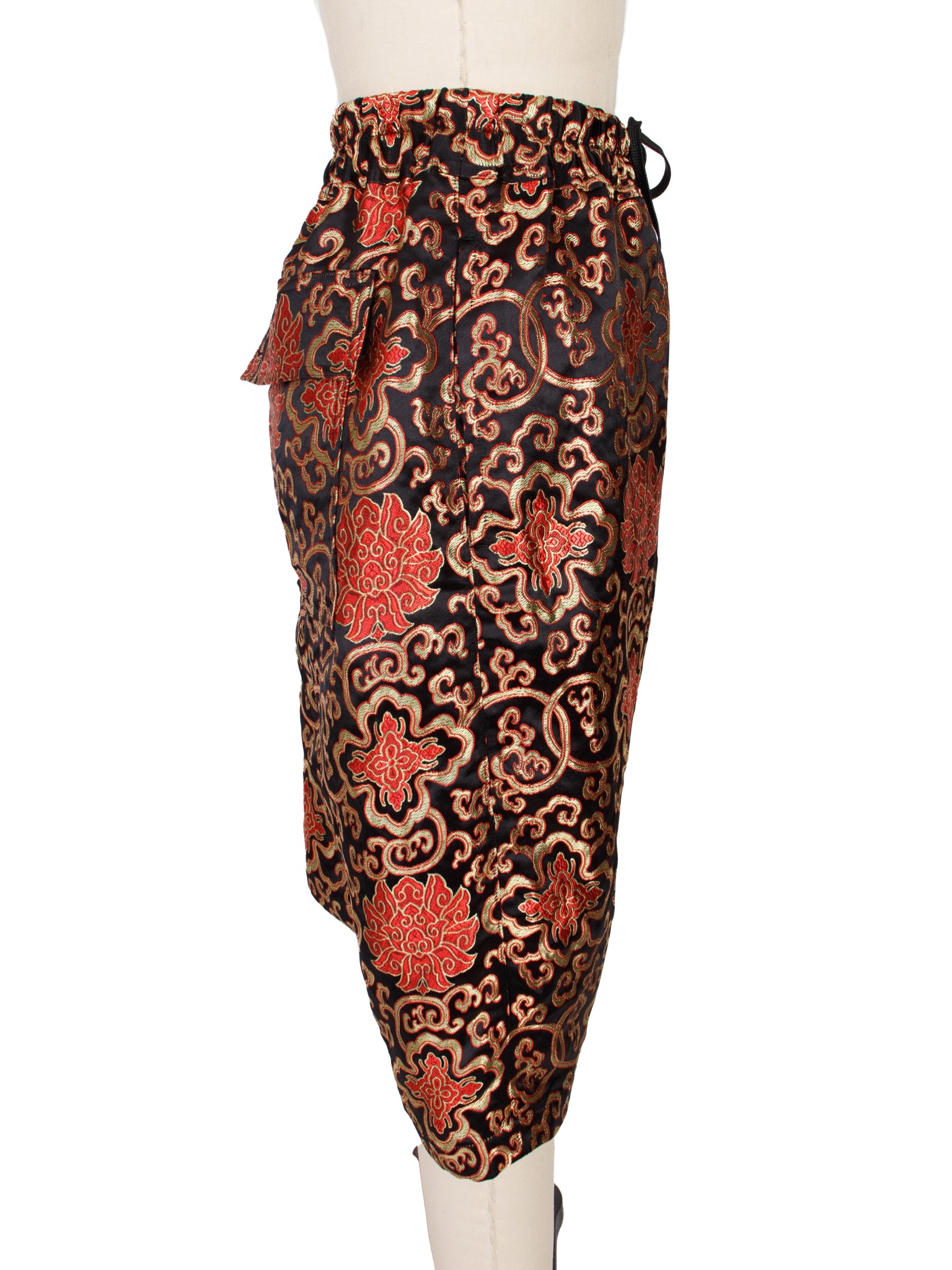 Junya Watanabe Satin Brocade Harem Shorts