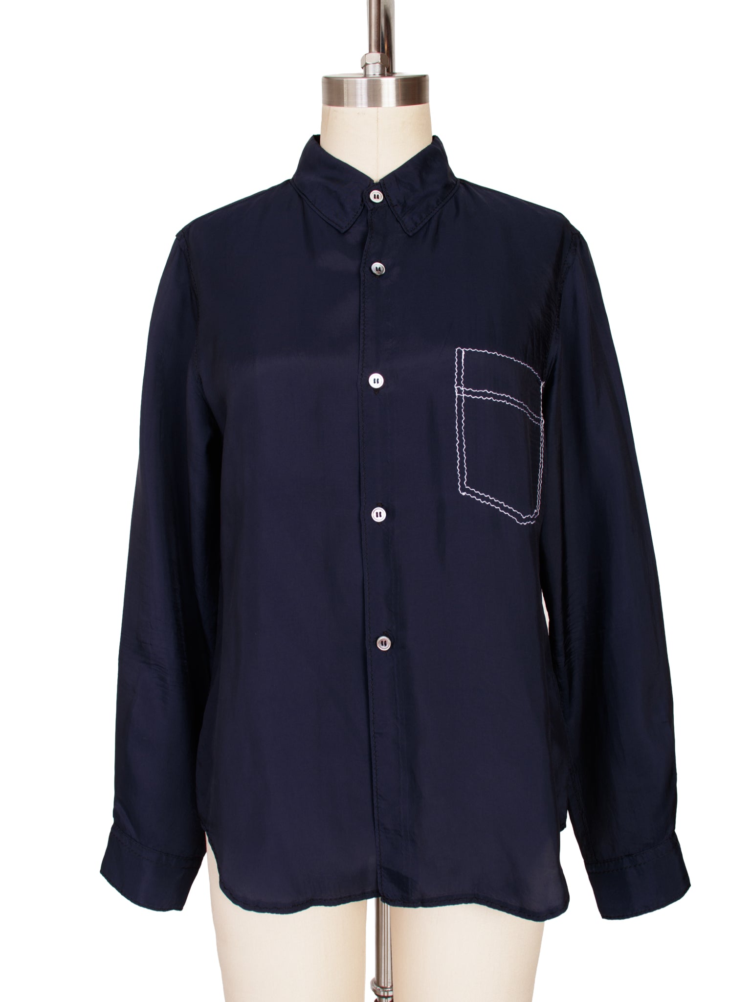 2009 Comme des Garcons Embroidered Pocket Shirt
