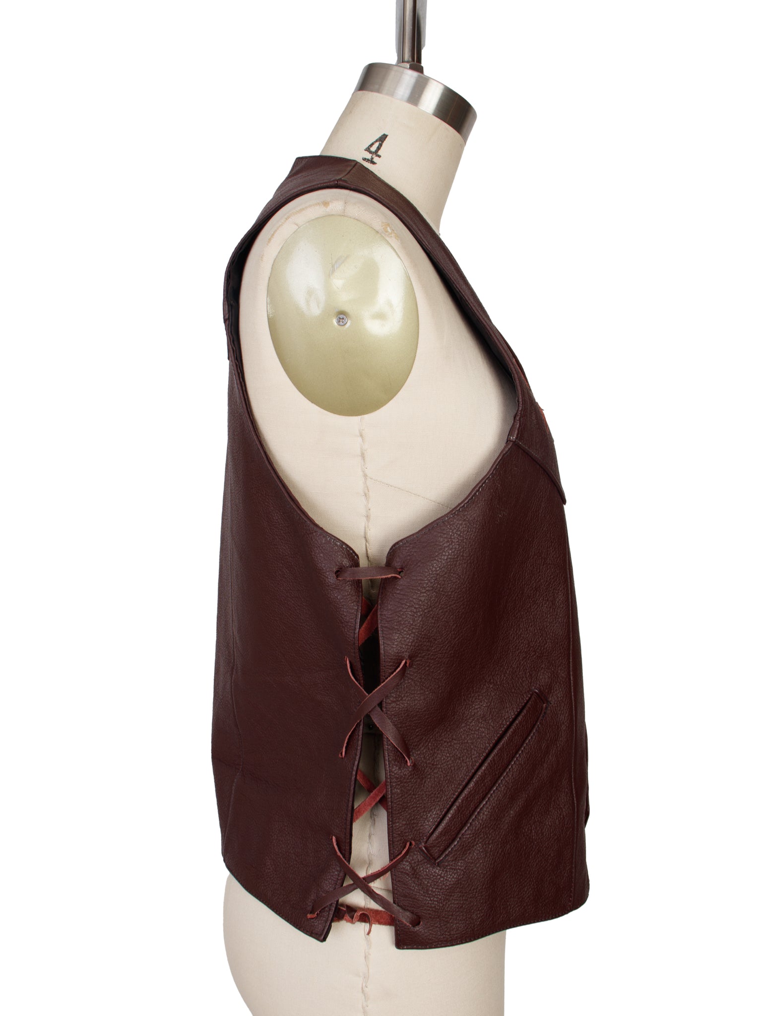 Handmade Leather Laser Cut Star Vest